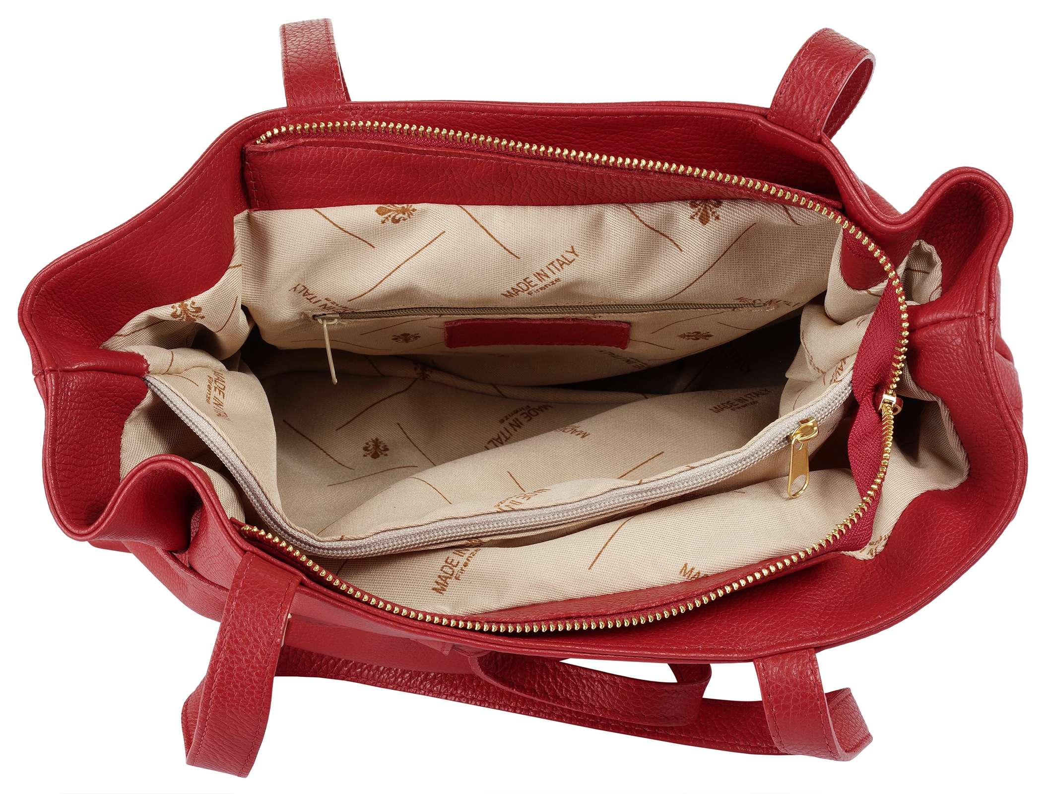 Samantha Look Henkeltasche, echt Leder, Made in Italy