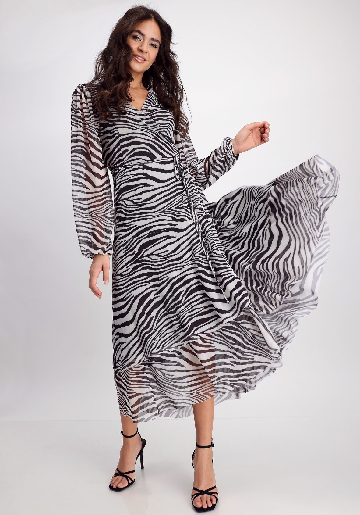 Monari Maxikleid, mit Animalprint