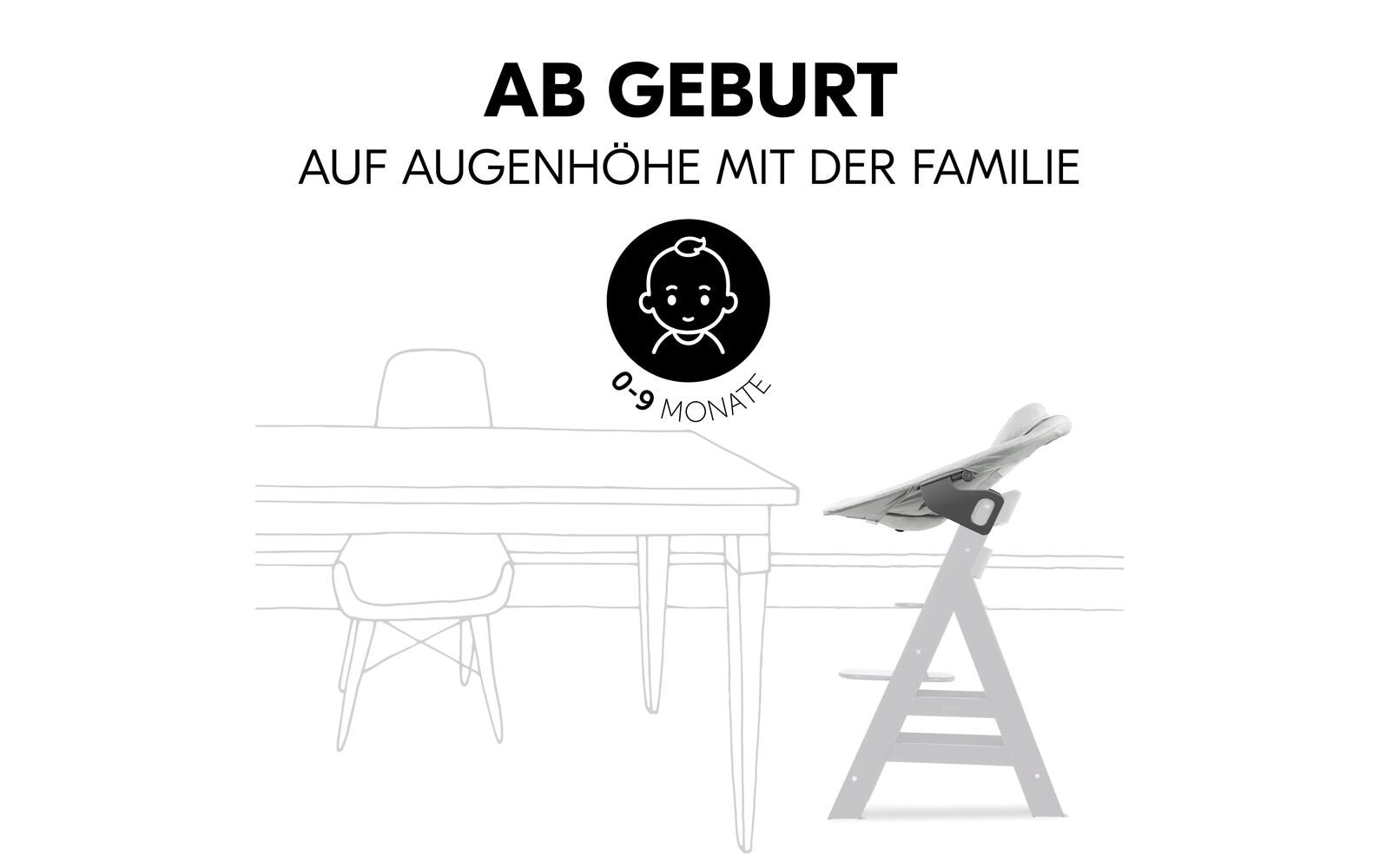 Hauck Hochstuhl »Alpha Bouncer Premium Light Grey«