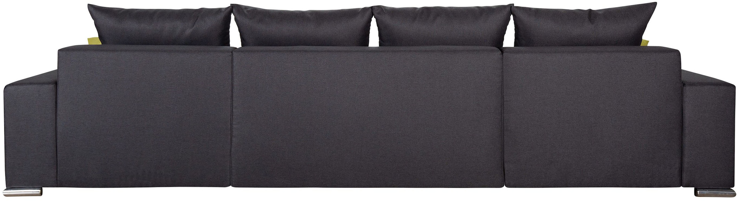 COLLECTION AB Wohnlandschaft »Josy XL U-Form, B: 313 cm in Flachgewebe, Struktur, Kunstleder«, mit Bettfunktion, Bettkasten & 2 Zierkissen, Federkern