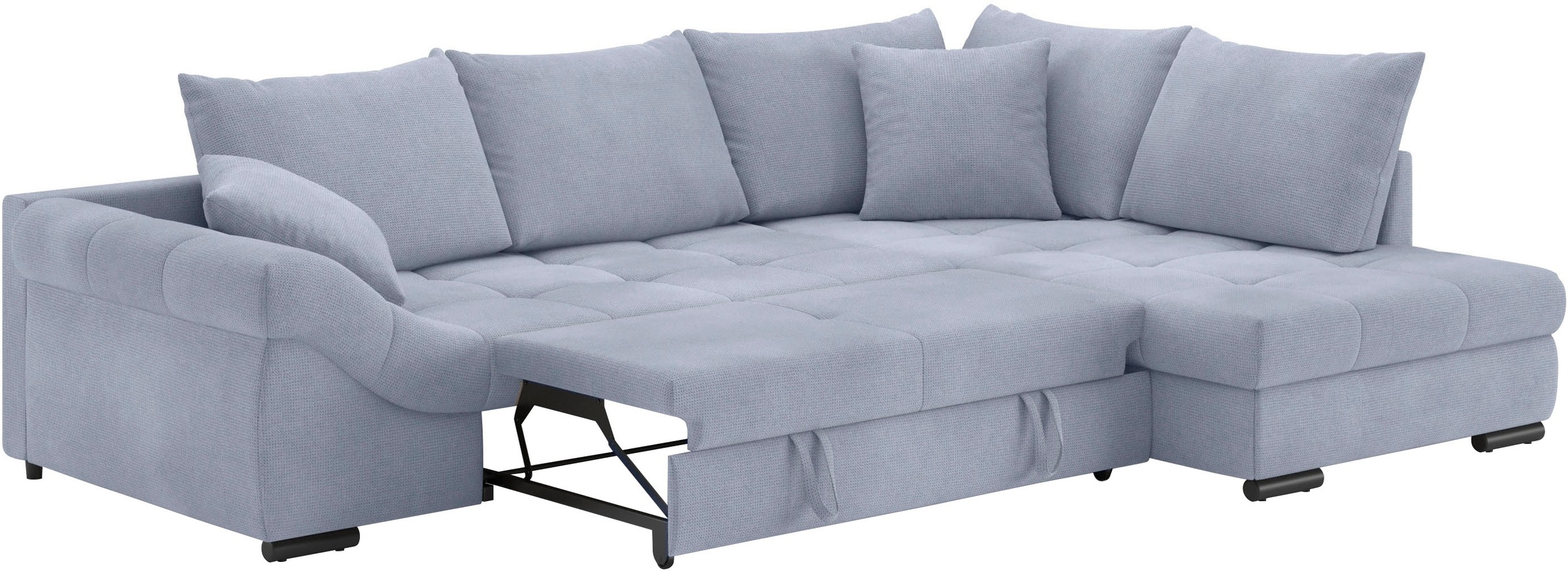 Mr. Couch Ecksofa »Allegro DuraFlex, L-Form«, Hochschläfer-Bettauszug, Kaltschaumpolsterung, bis 140 kg belastbar