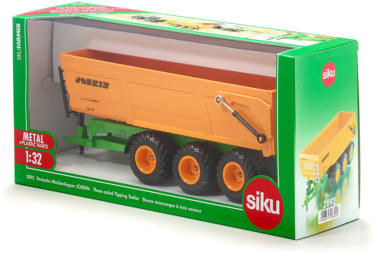 Siku Spielfahrzeug-Anhänger »SIKU Farmer, Joskin Dreiachs-Muldenkipper (2892)«, passend für SIKU Farmer Traktoren und Fahrzeuge im Massstab 1:32
