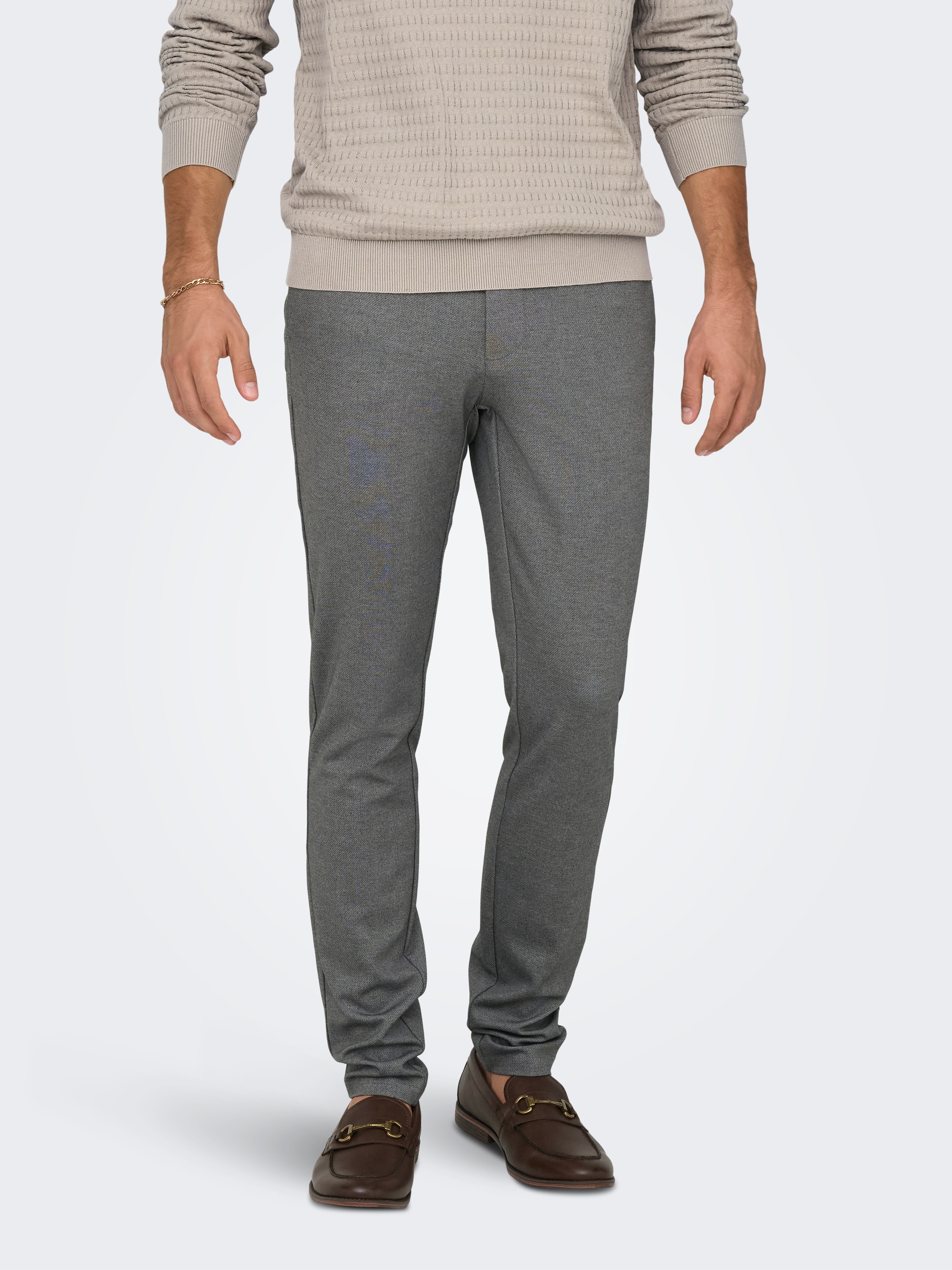ONLY & SONS Chinos "ONSMARK SLIM DITSY 020934 PANT NOOS" Viskosemischung, slim fit
