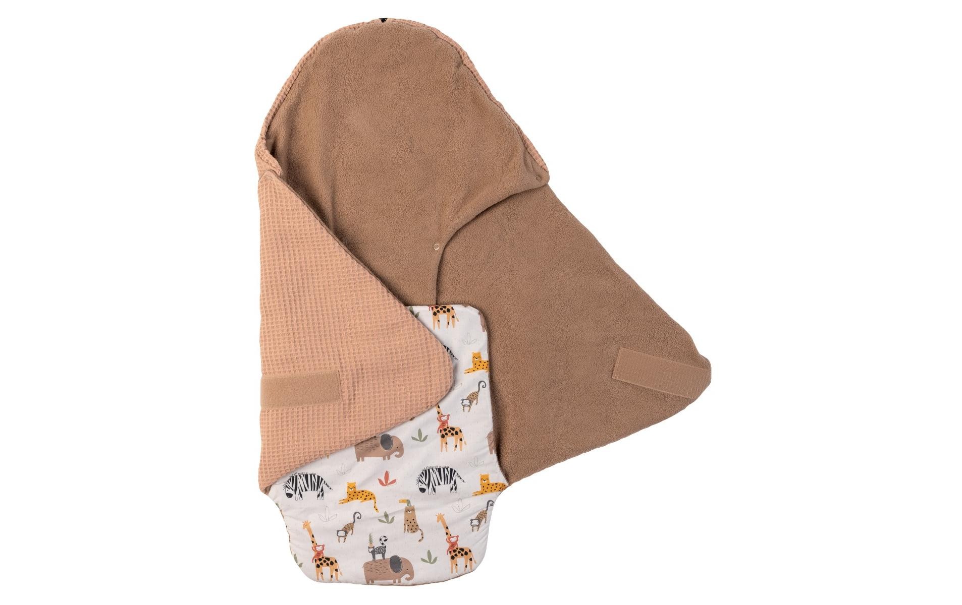 Babydecke »Ullenboom Waffelpiqué Sand Savanne«