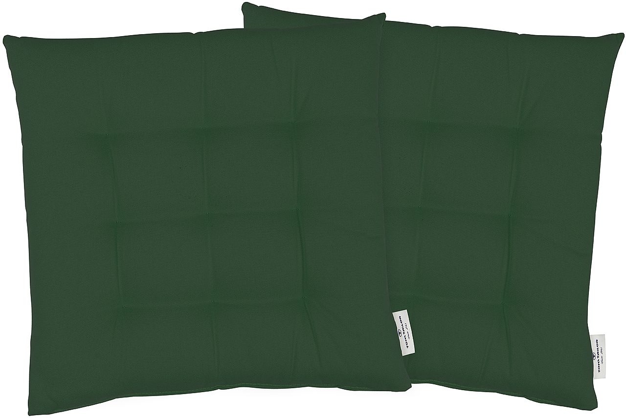 TOM TAILOR HOME Sitzkissen »Dove«, TOM TAILOR unifarbenes, abgestepptes Sitzkisssen DOVE, 2er Pack