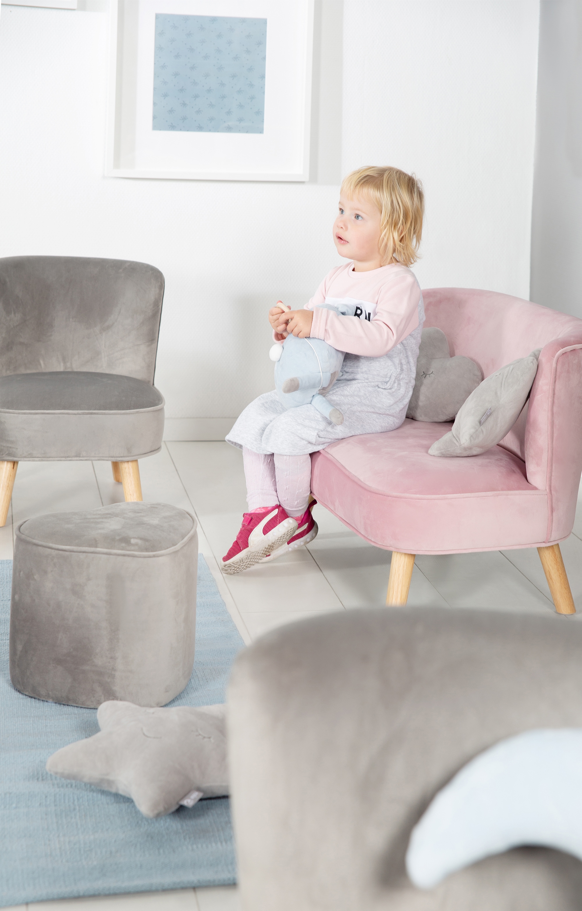 roba® Kindersofa »Lil Sofa«, mit Holzfüssen