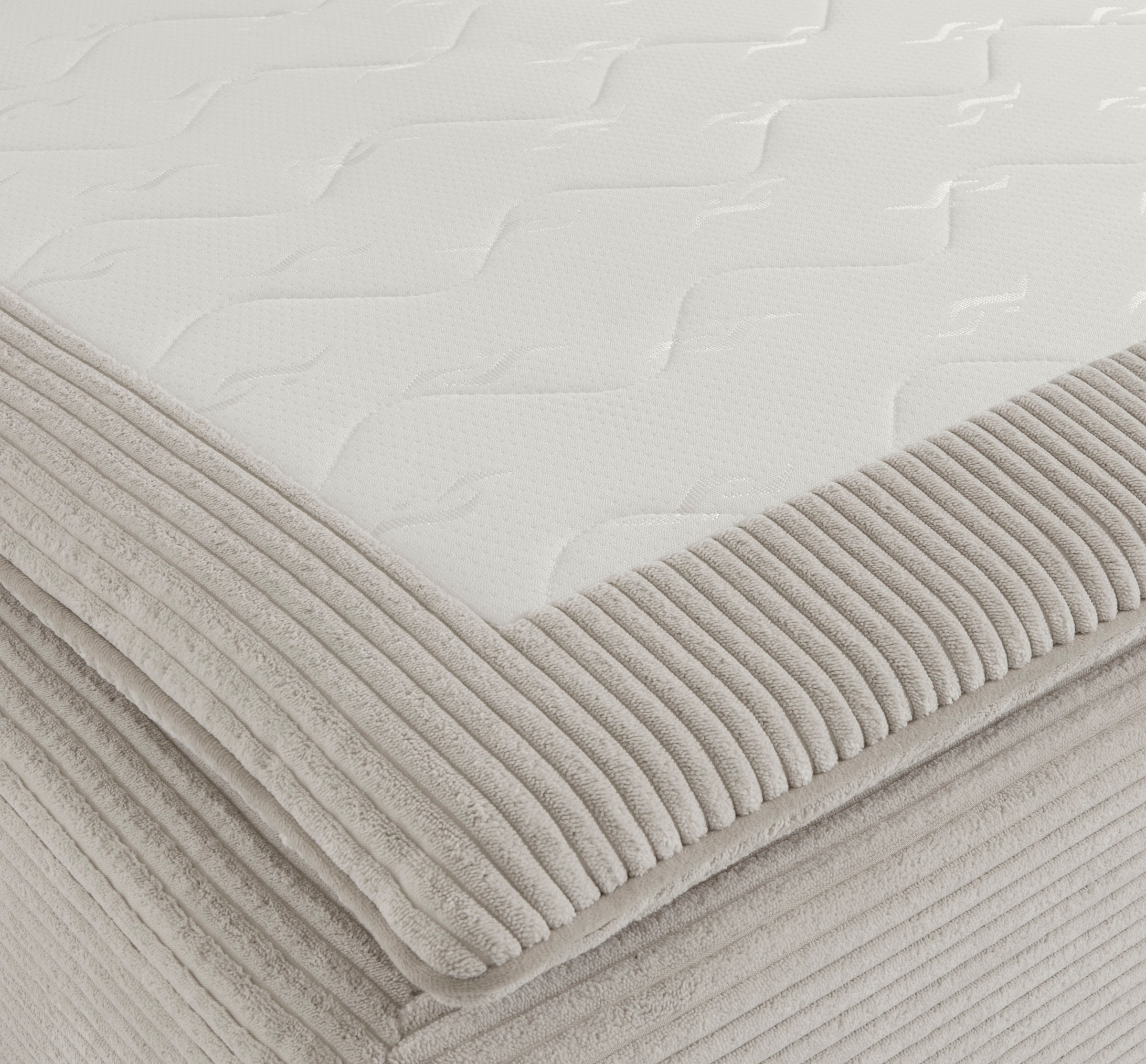 INOSIGN Ecksofa »Boxspringbett Night & Day L-Form mit Dauer-Schlaffunktion mit Armlehne«, mit Boxspring-Bettfunktion 180x200 cm und Bettkasten, Dauerschläfer!