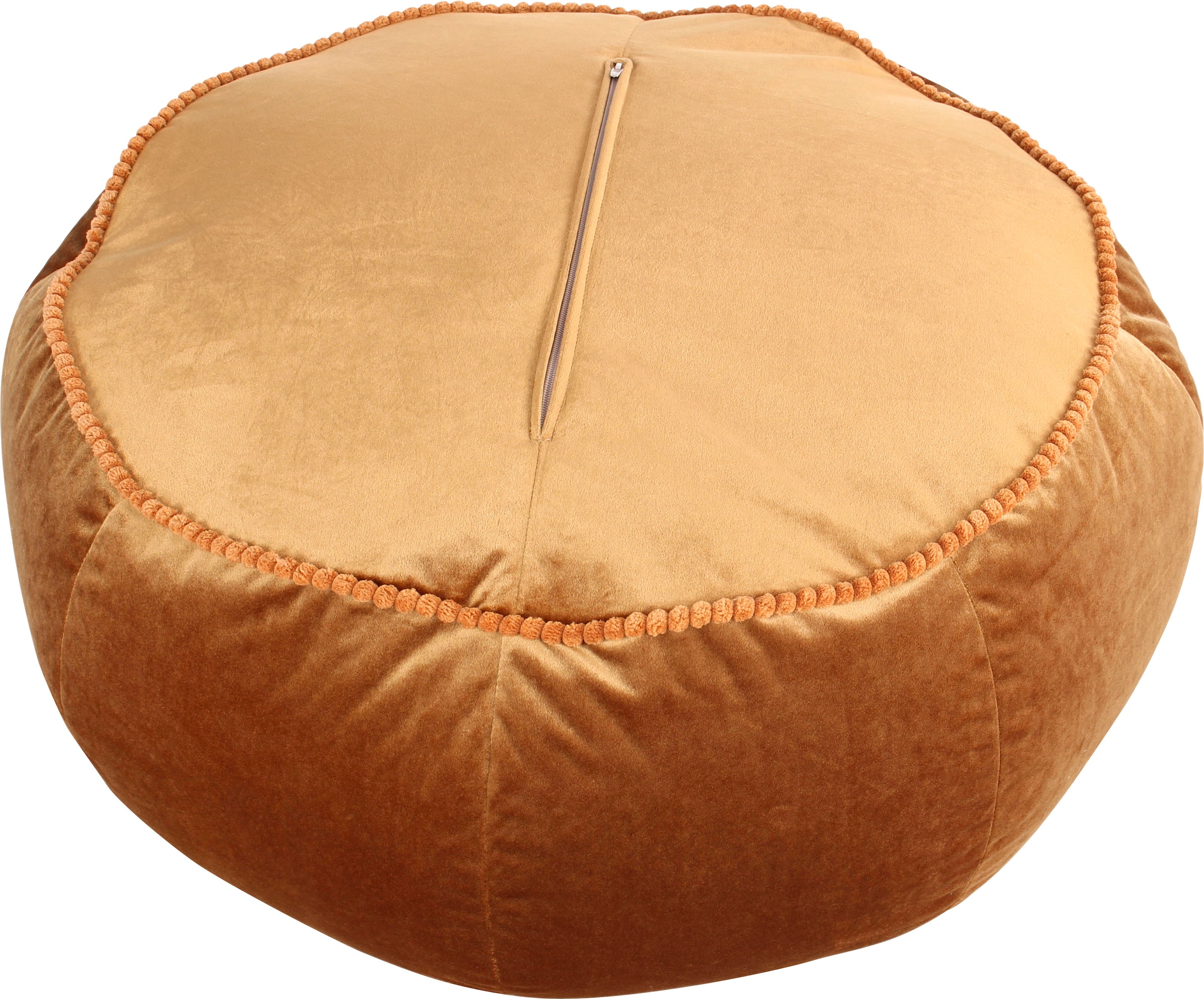 Kayoom Sitzhocker »Pouf Taj Mahal 325, trendige samtige Oberfläche«, (1 St.), samtweich, farbig, modern, orientalisches Design