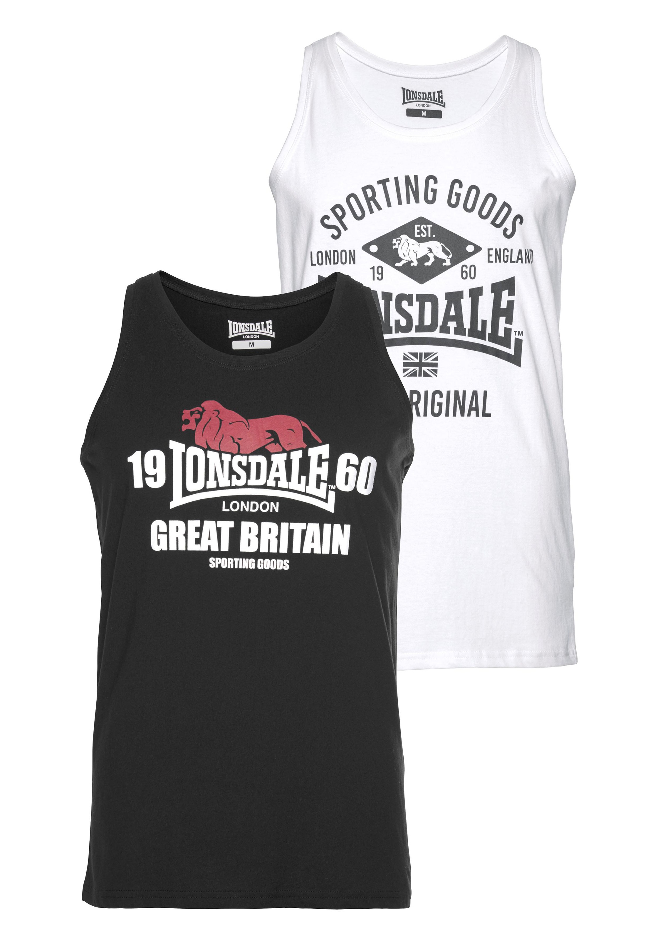 Lonsdale Tanktop "BIGGIN" Packung, 2er-Pack, 2 Stk.