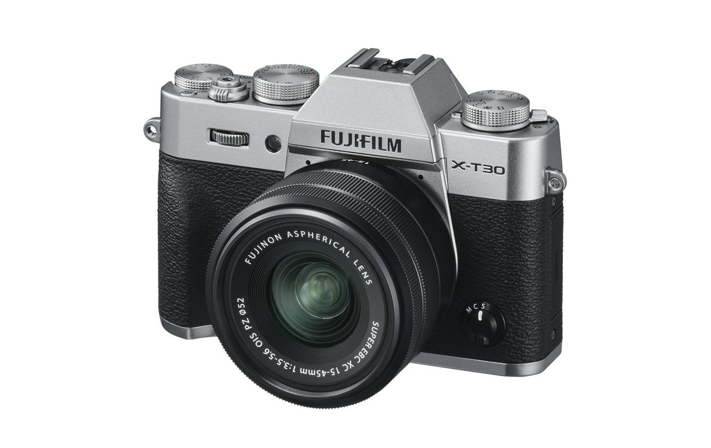 FUJIFILM Systemkamera »Fotokamera X-T30 Kit XC 15-45mm Silberfarben«