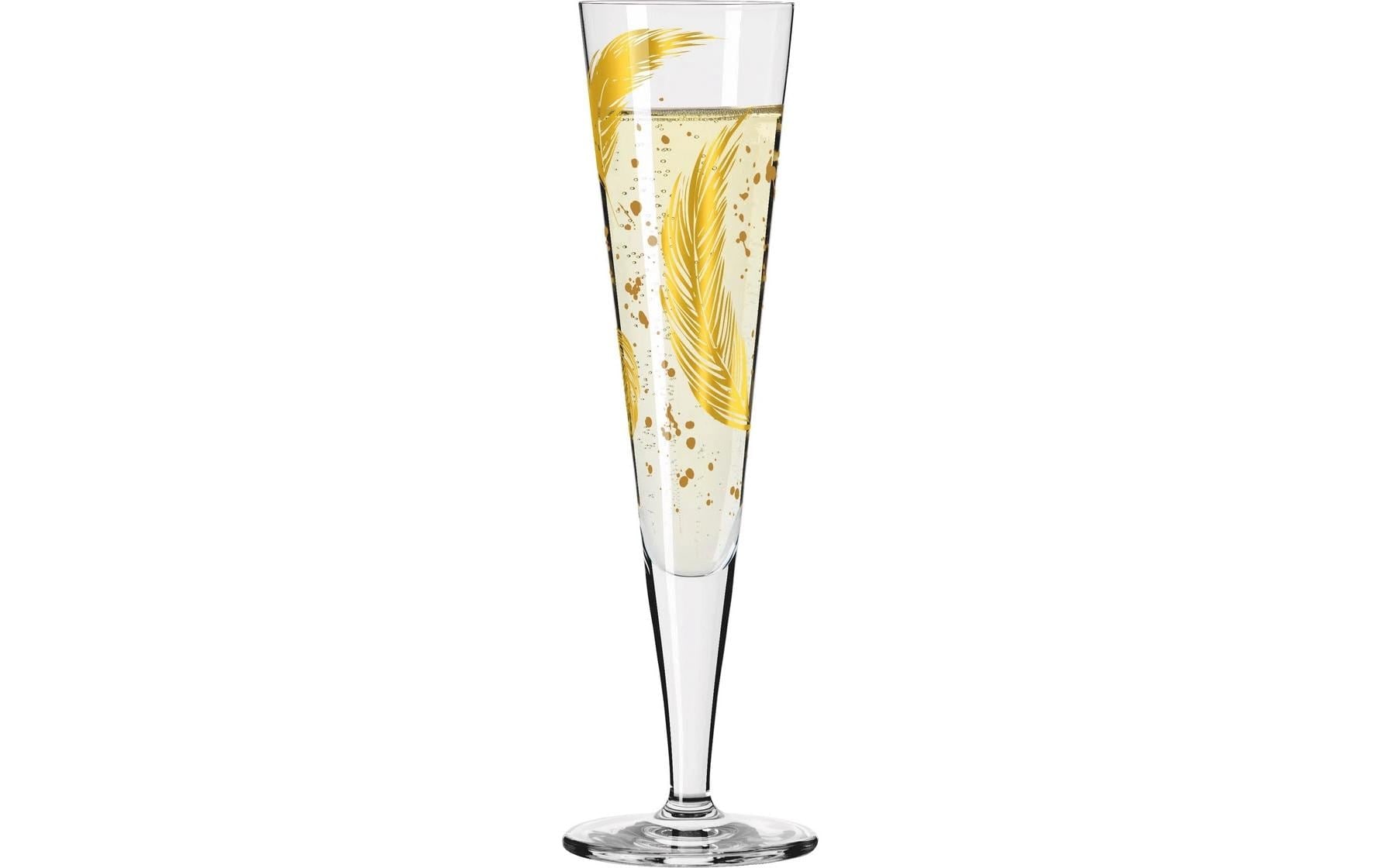 Ritzenhoff Champagnerglas »Goldfarbennacht No 42. 1 Stück, Transparent«