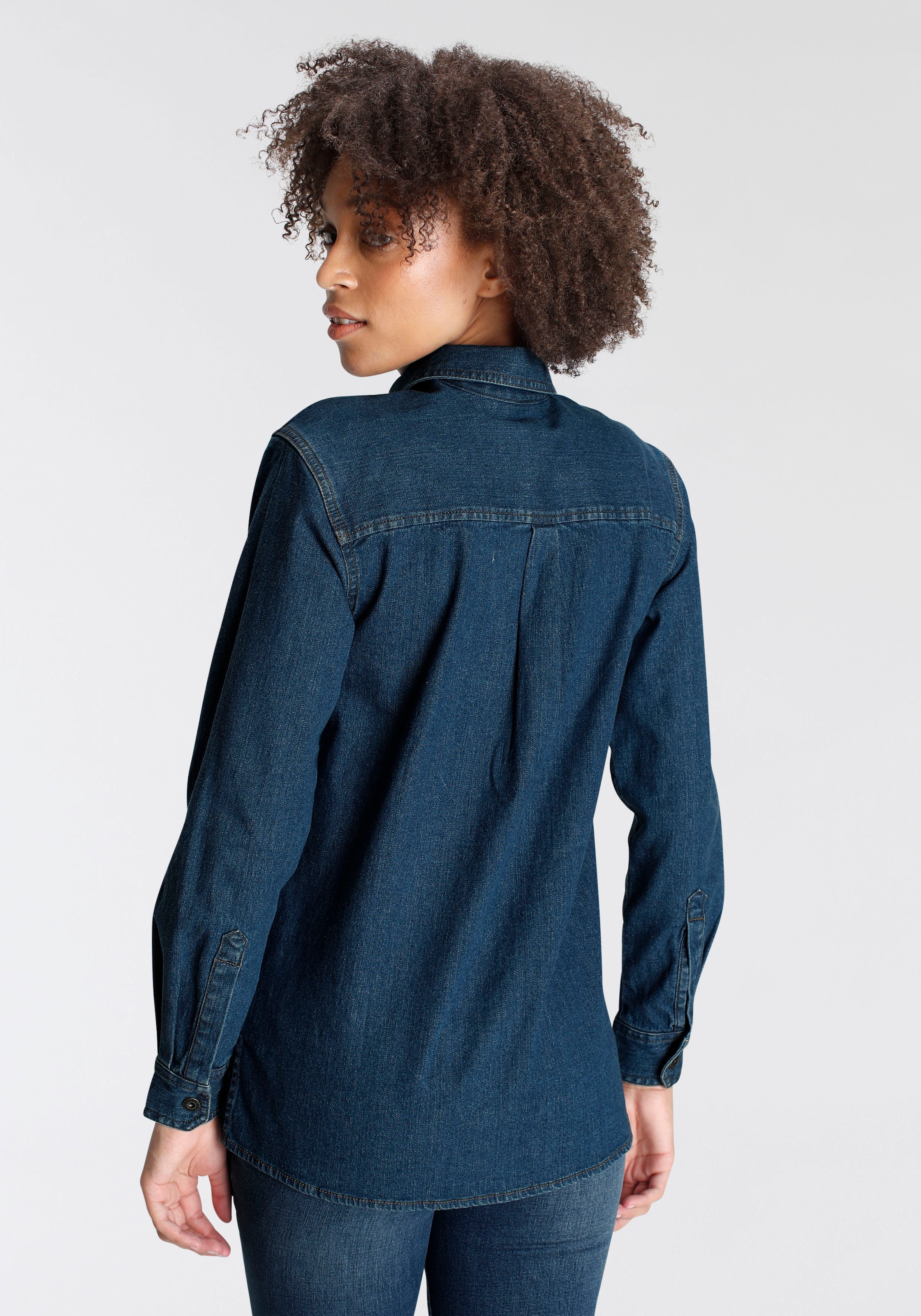 Arizona Jeansjacke »Shacket Denim - Hemdjacke«, Weiter geschnitten