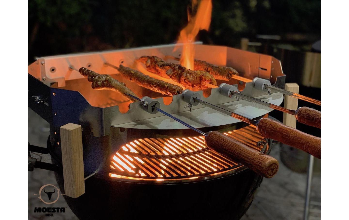 Grillplattenaufsatz »Grillaufsatz Churrasco-S für Ø 57/60 cm PizzaRing«, Edelstahl