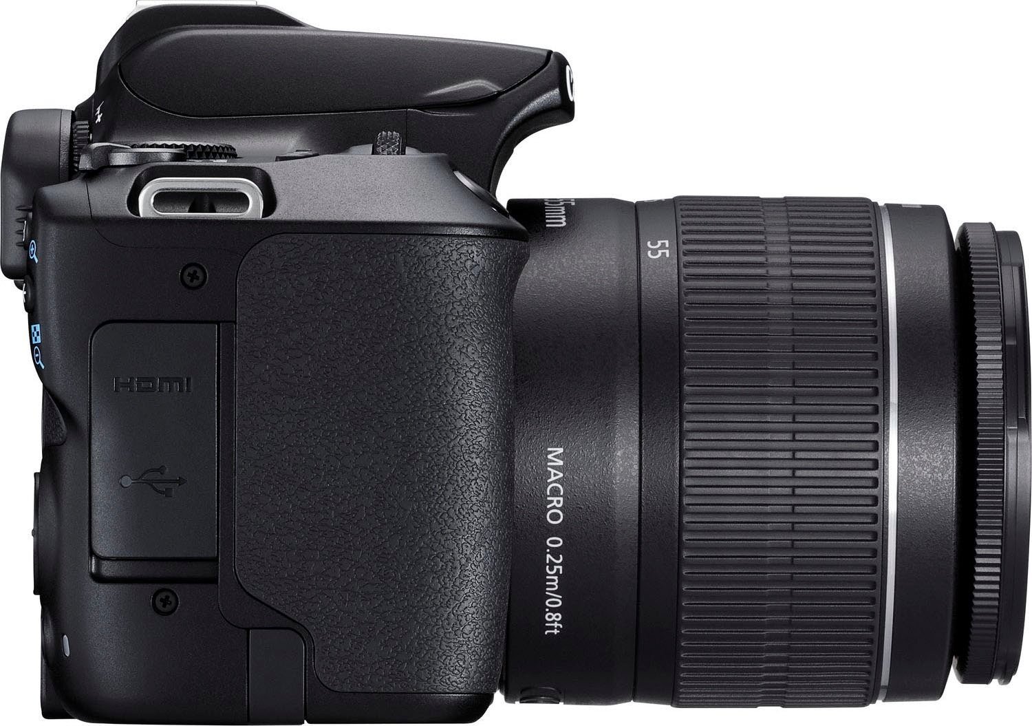 Canon Spiegelreflexkamera »250D + EF-S 18-55mm f/3.5-5.6 III + SB130 Kit«, EF-S 18-55mm f/3.5-5.6 III, 24,1 MP, Bluetooth-WLAN