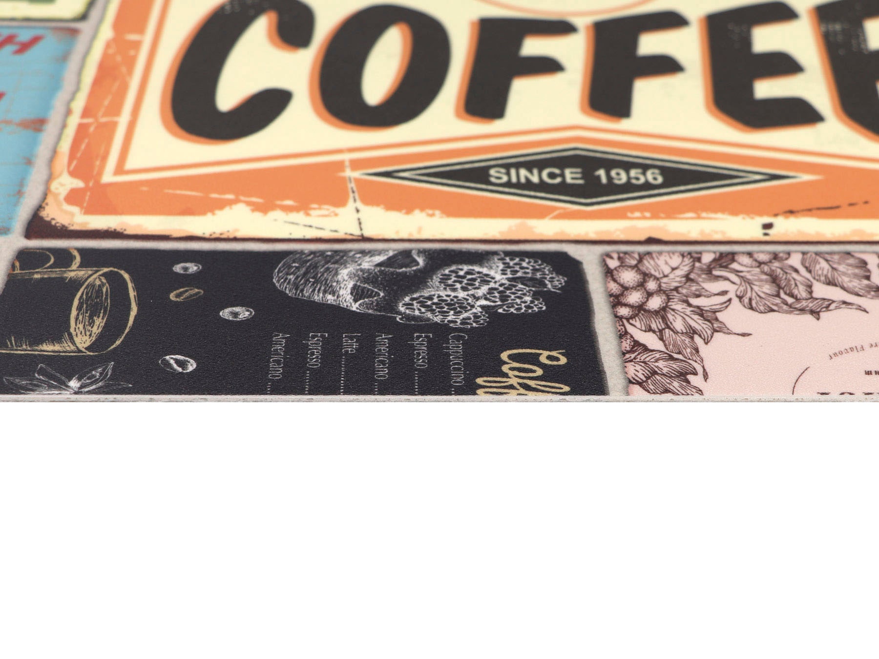Küche online TIME«, COFFEE Patchwork »Küchenläufer aus Design, rechteckig, Jelmoli-Versand in shoppen Vinyl, Kaffee, | abwischbar, Textil Vinyl-Läufer Motiv Primaflor-Ideen