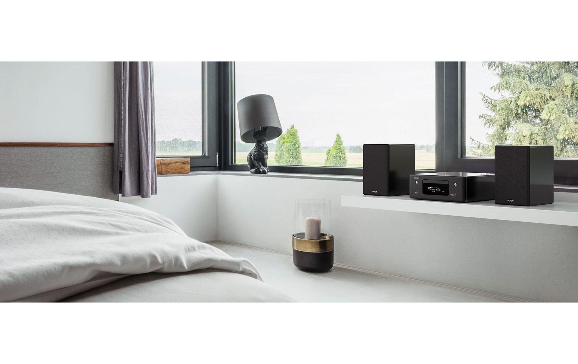 Denon Stereoanlage »CEOL N10 Weiss«, (CD-Bluetooth-WLAN AM-Tuner-FM-Tuner-Internetradio)