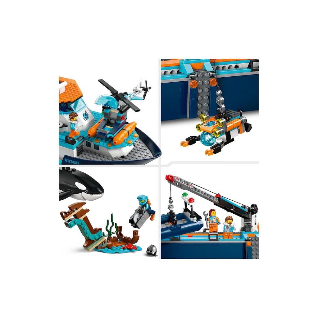 LEGO® Spielbausteine »City Arktis-Forschungsschiff«, (815 St.)