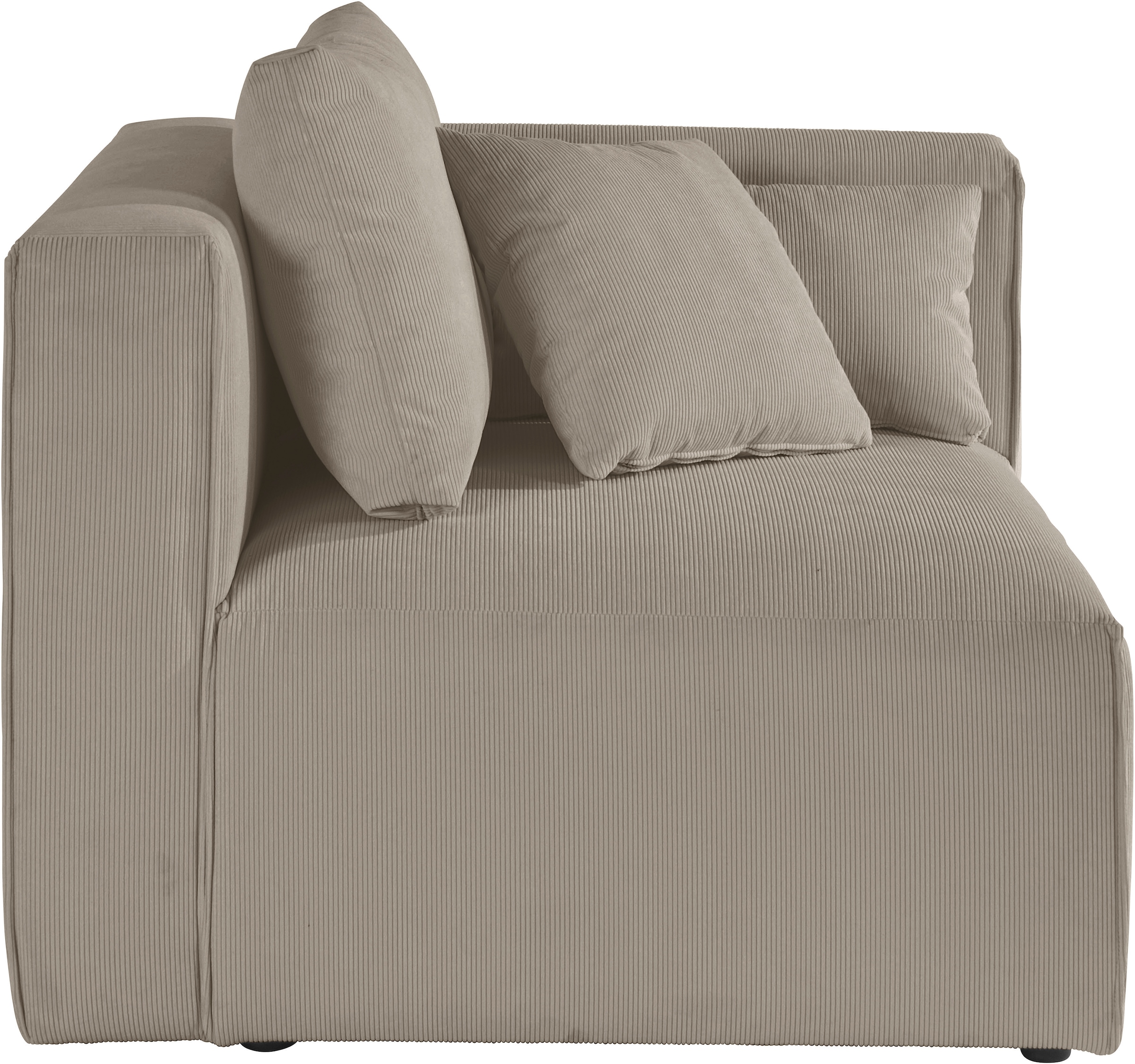 Home affaire Sofa-Eckelement »Comfine«, Modul-Ecke zur indiviuellen Zusammenstellung, in 3 Bezugsvarianten