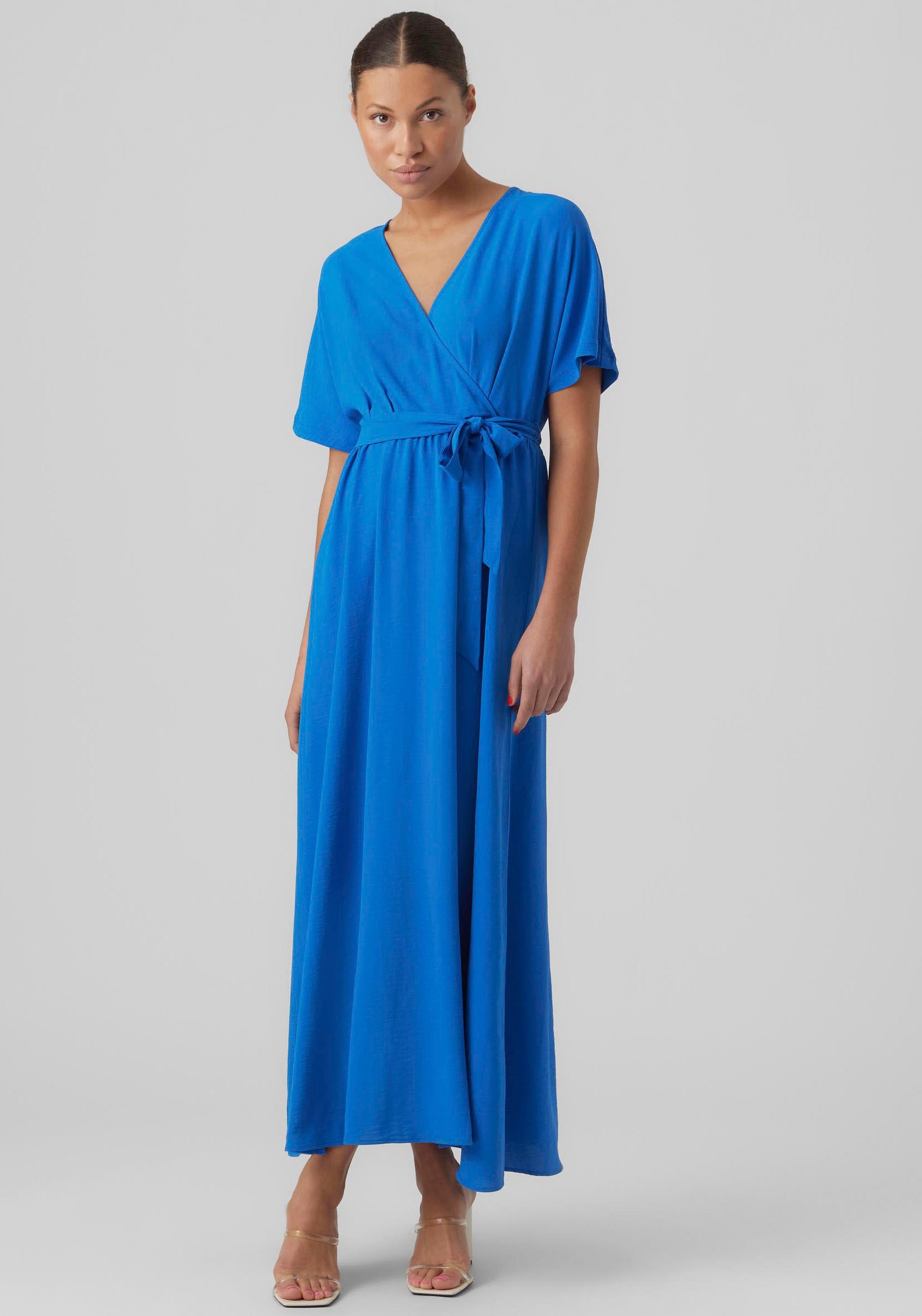 Vero WVN bestellen DRESS Blusenkleid Moda »VMUTA online S/S | V-NECK BTQ« Jelmoli-Versand ANKLE