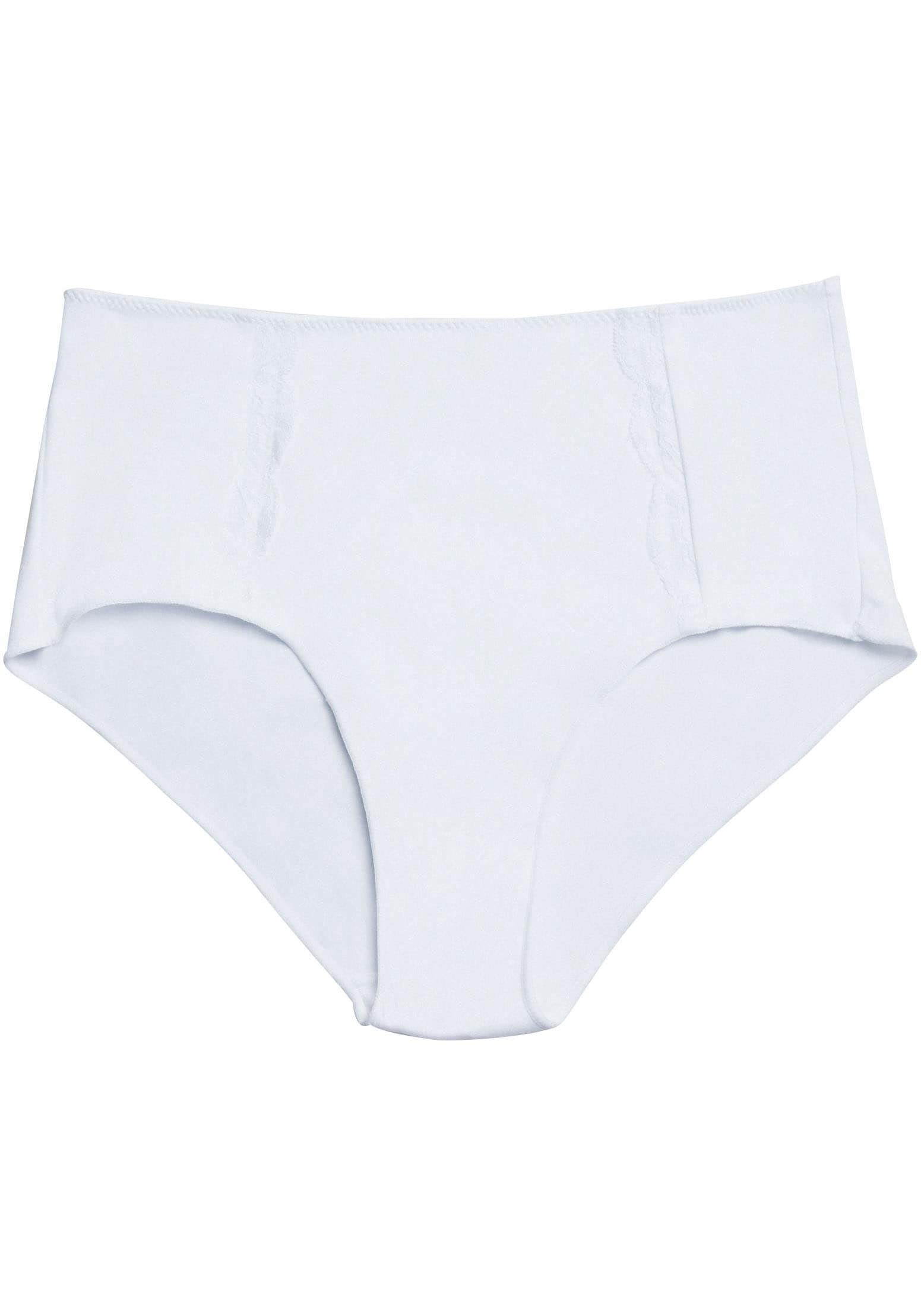 YSABEL MORA Maxislip »BASIC COLLECTION COTTON WITH LACE«, (3er Pack), mit romantischem Touch durch Spitzen-Applikationen