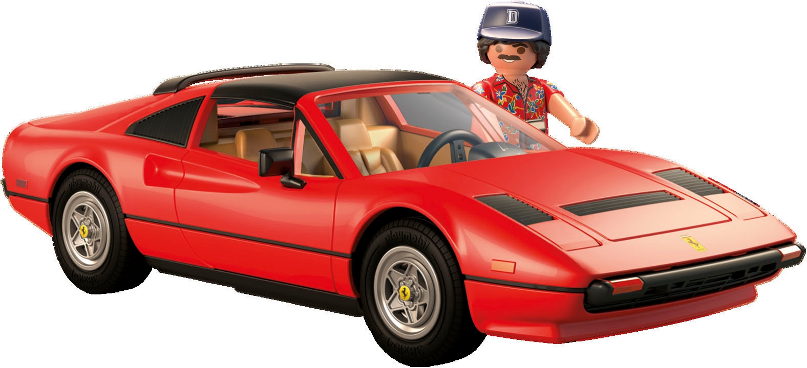 Playmobil® Konstruktions-Spielset »Magnum, p.i. Ferrari 308 GTS Quattrovalvole (71343)«, (48 St.), Made in Germany