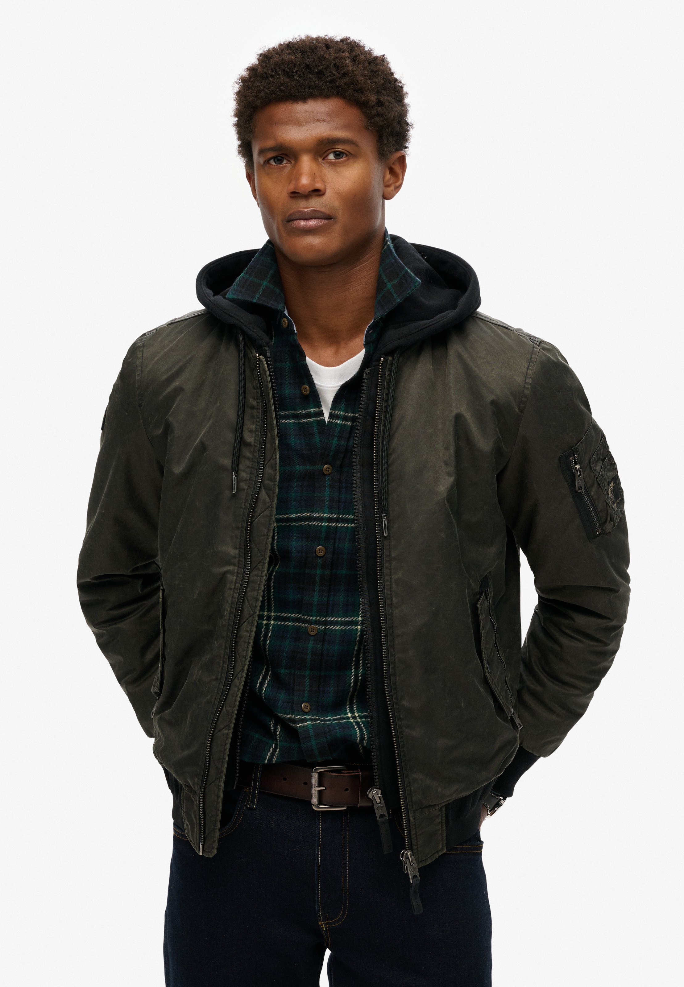 Superdry Parka »MILITARY MA1 BOMBER JACKET«, ohne Kapuze