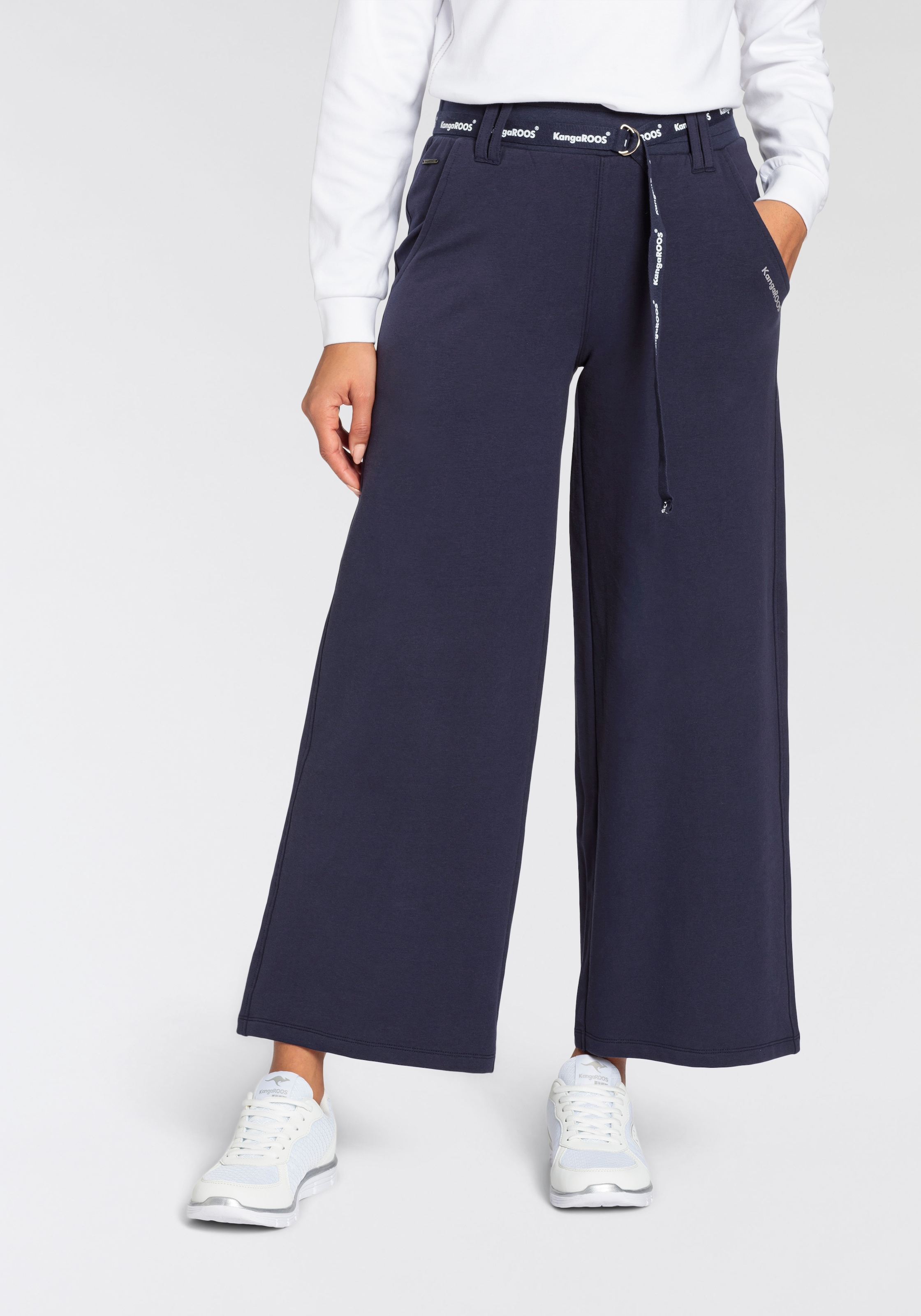 Jerseyhose, mit weitem Bein in Culotte Form