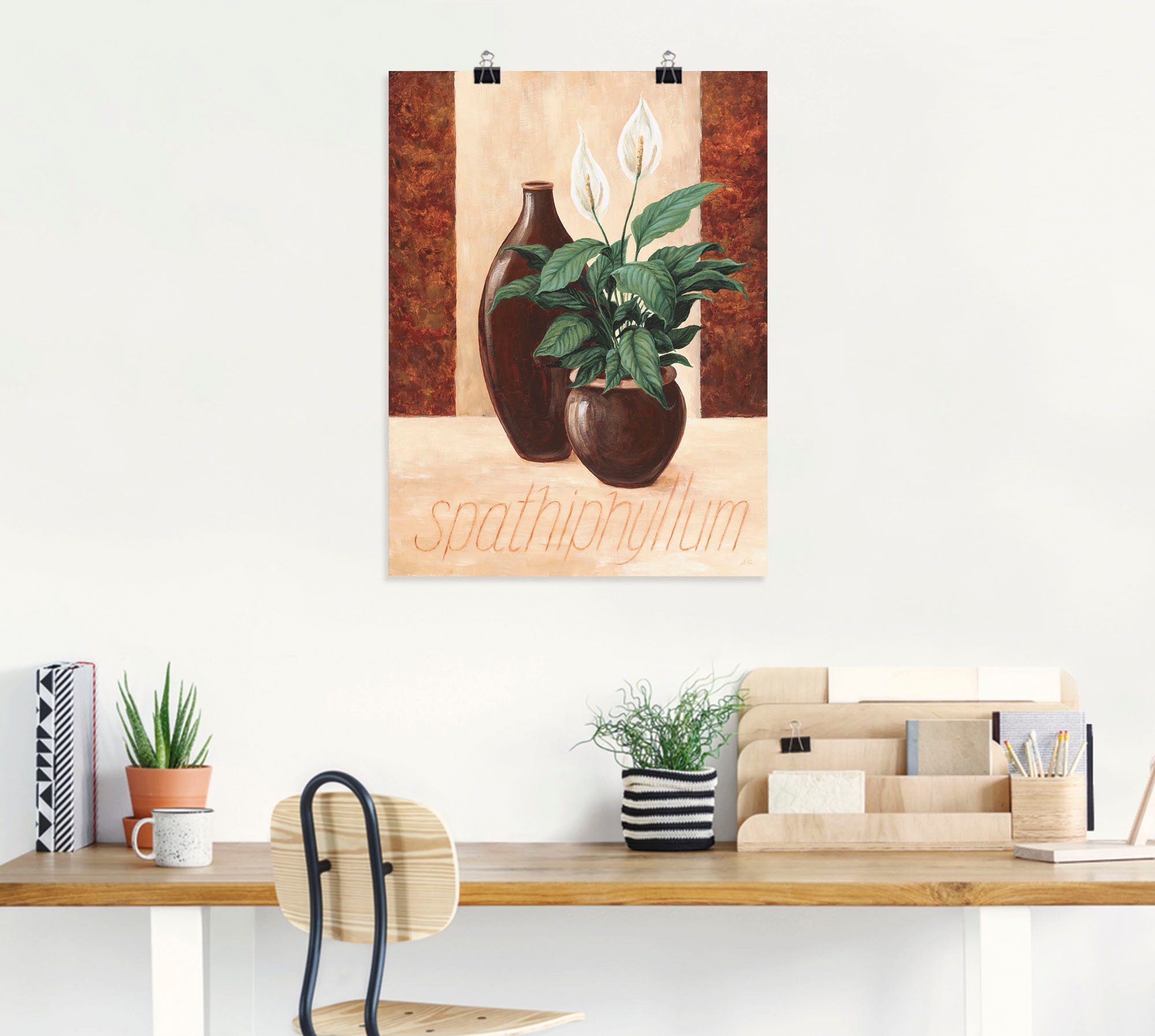 Wandbild Leinwandbild, - online shoppen »Spathiphyllum versch. oder Pflanzenbilder, | Grössen Artland (1 Poster als Alubild, Jelmoli-Versand St.), Wandaufkleber Einblatt«, in