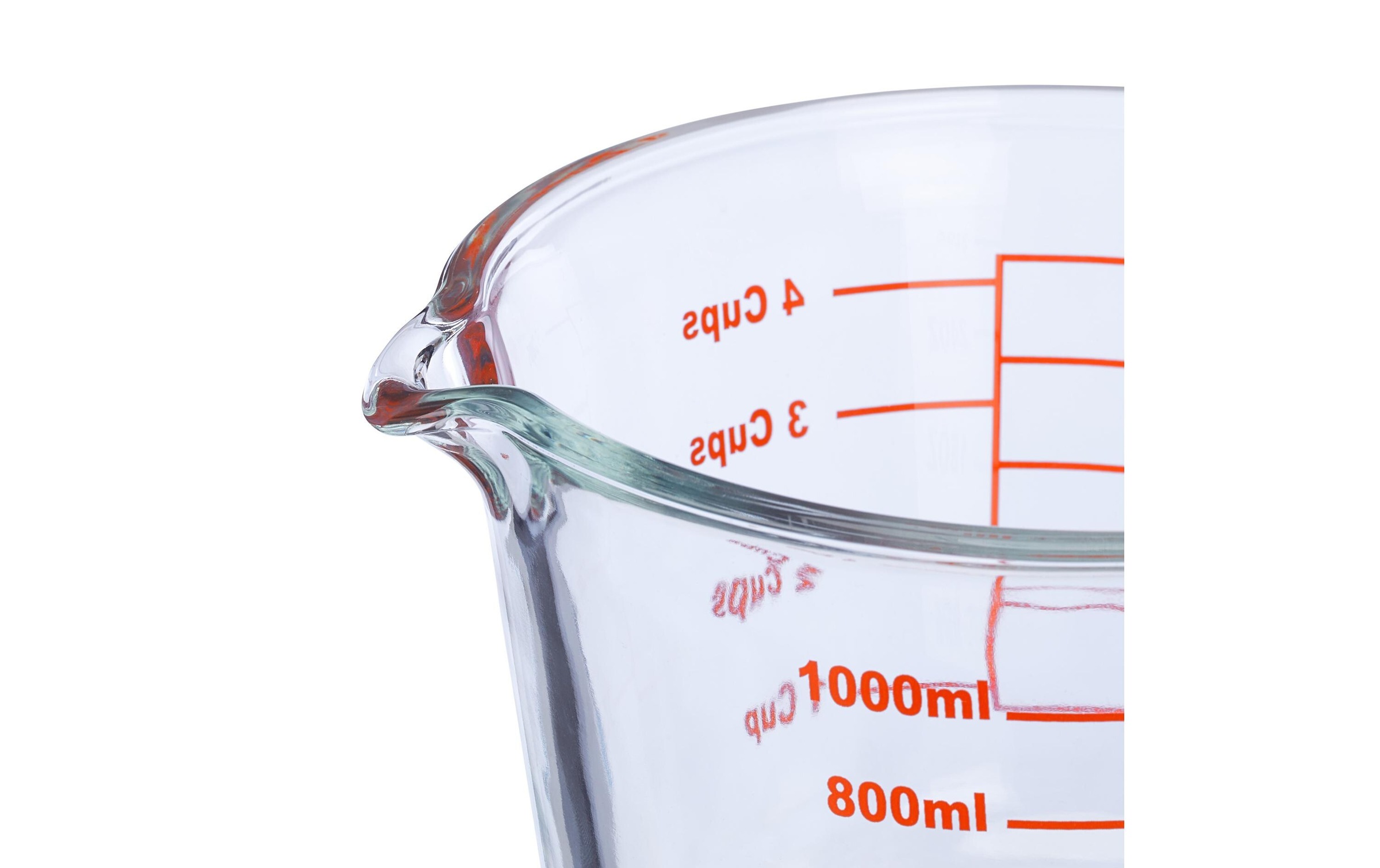 relaxdays Messbecher »1 l«, Glas, (1 St.)