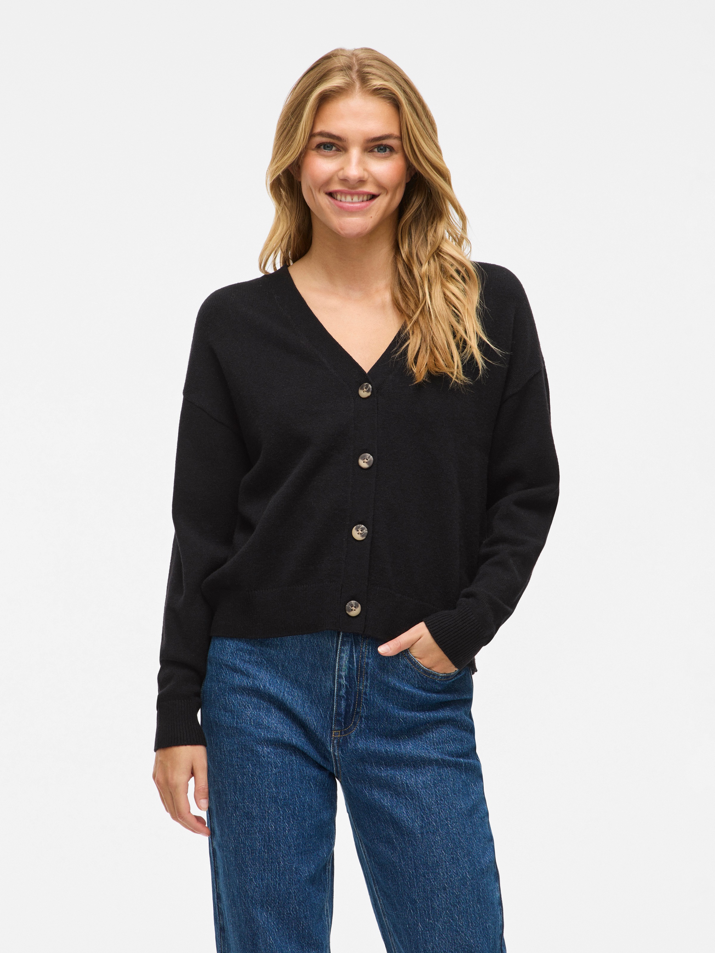 Vila Strickjacke »VIRIL V-NECK KNIT CARDIGAN - NOOS«