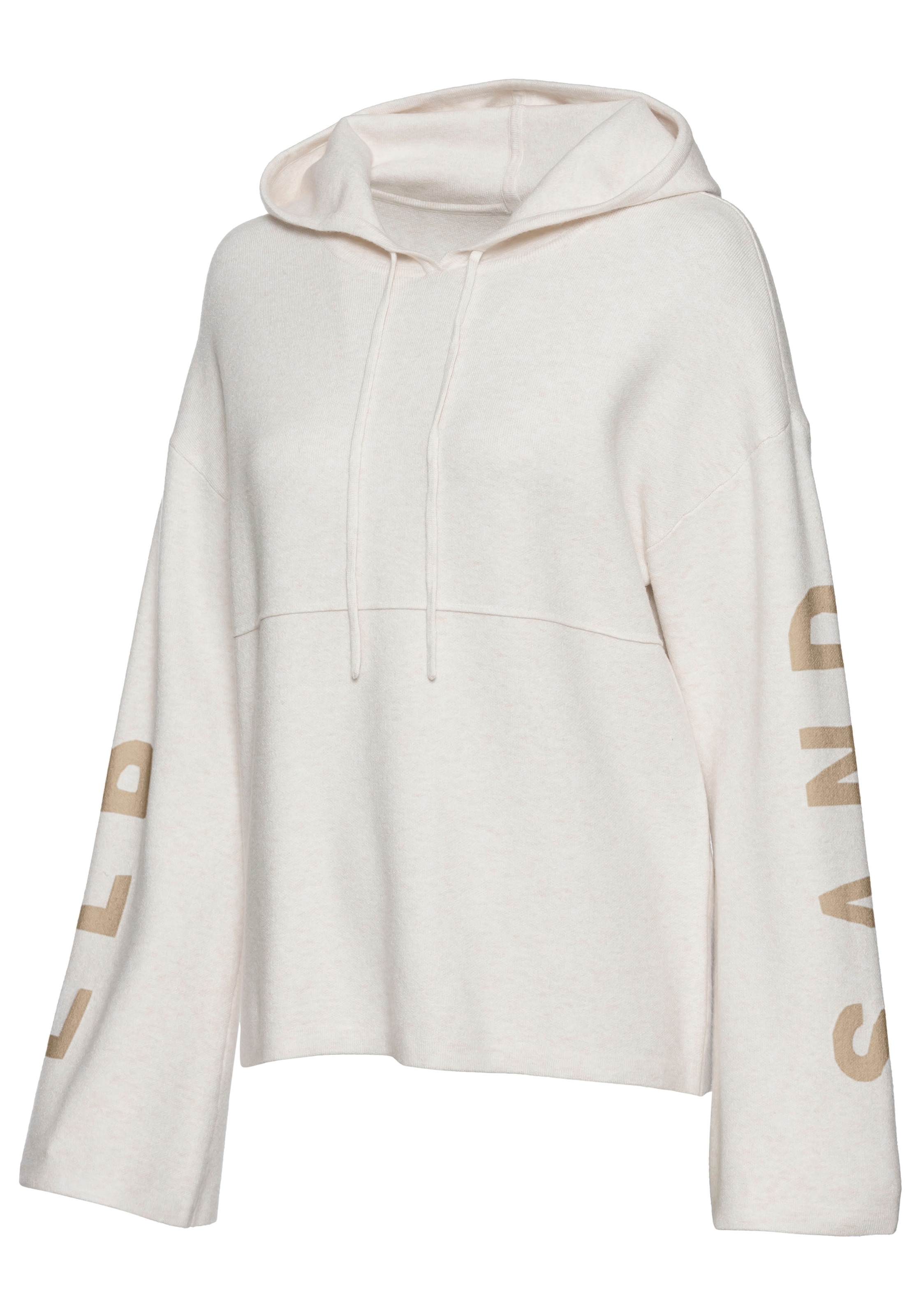 Elbsand Hoodie, Strickpullover mit eingestricktem Logo, Loungewear