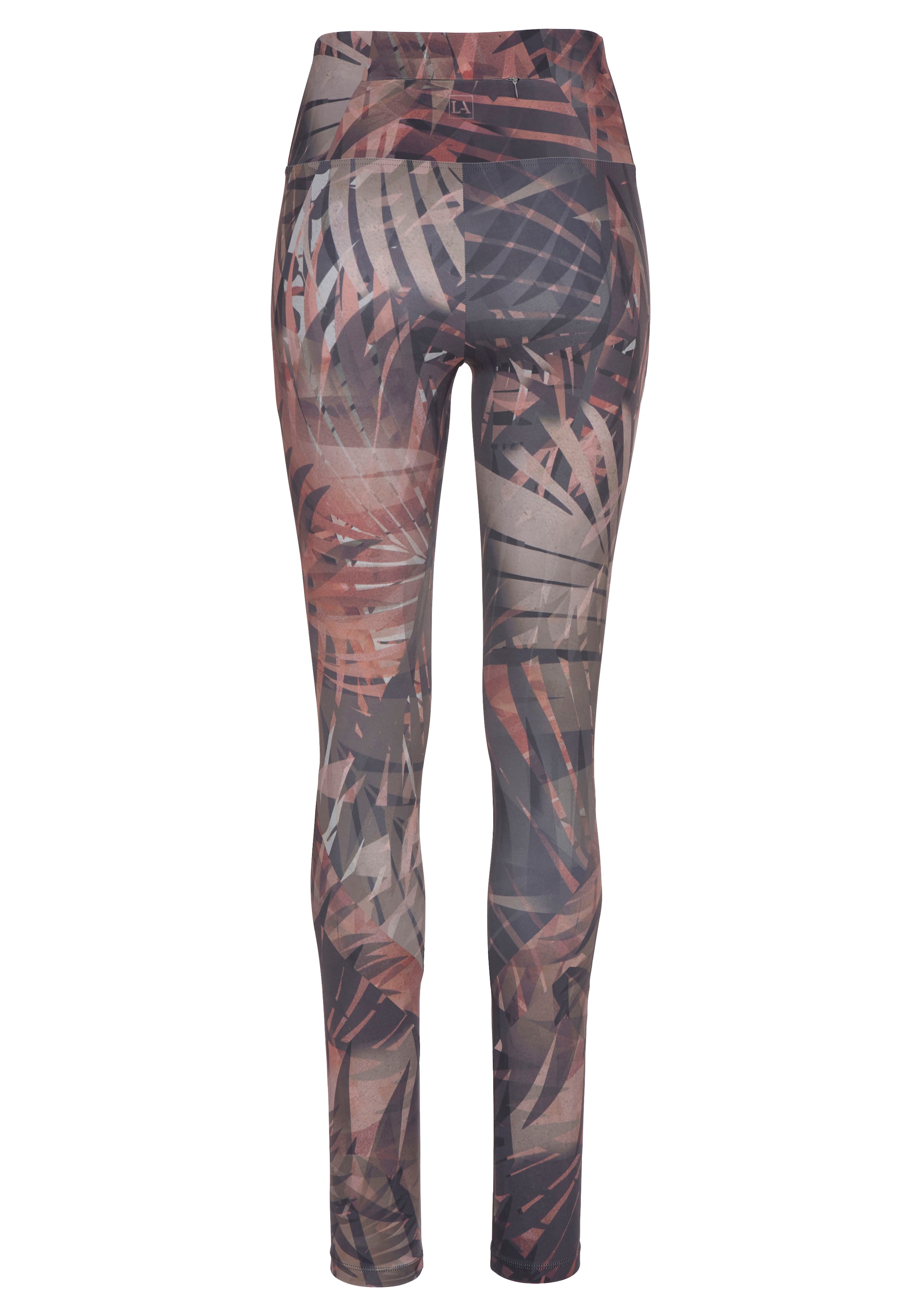 White Print Floral Print Leggings by LASCANA