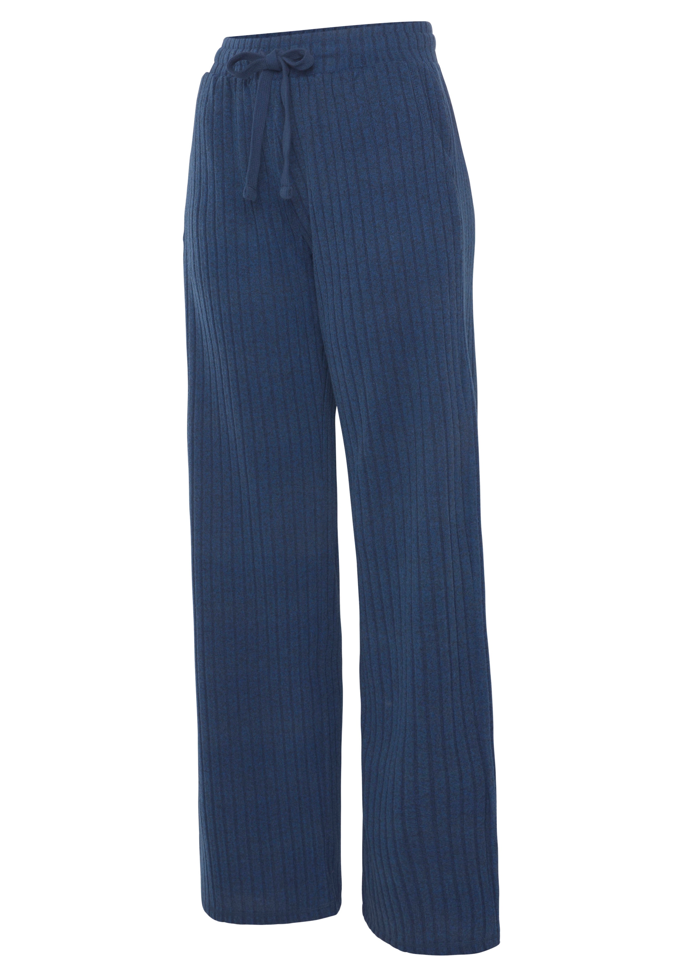 LASCANA Homewearhose »/ Loungehose/ Strickhose«, (1 tlg.), mit weitem Bein und seitlichen Taschen, Loungewear