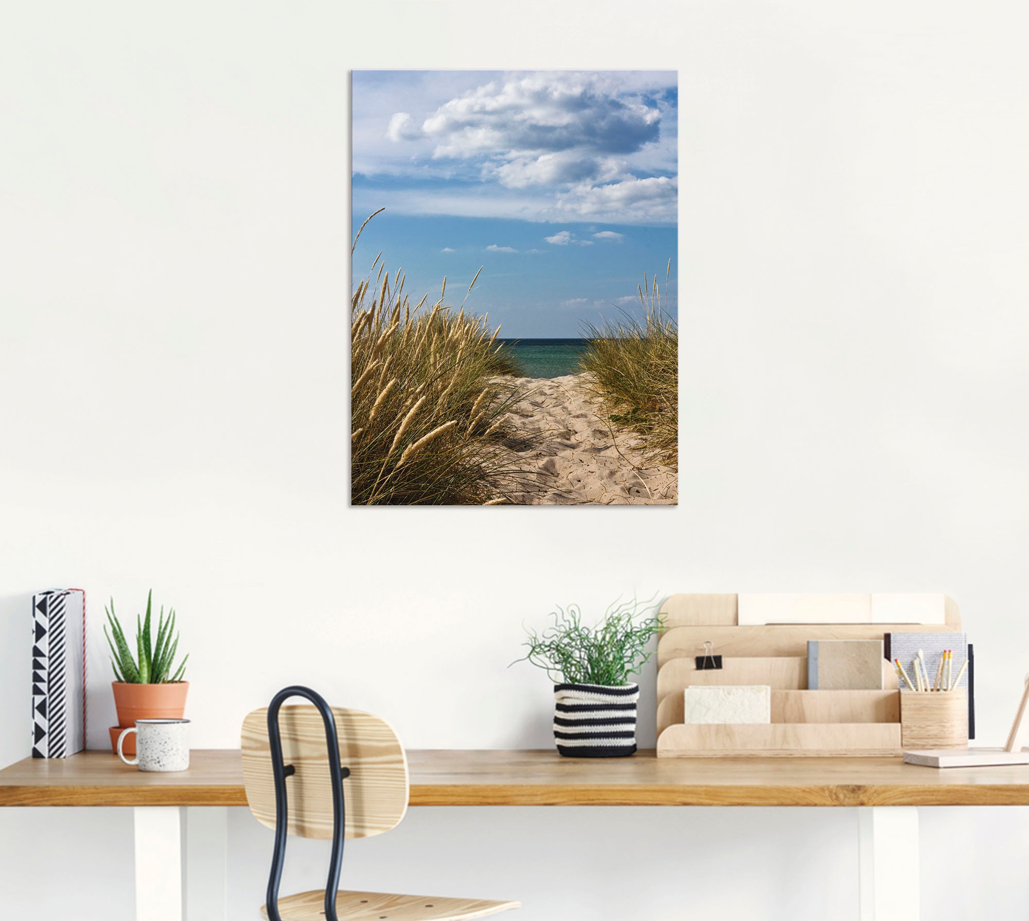 Artland Wandbild »Strandzugang an der Ostsee - Dänemark 9«, Strand, (1 St.), als Alubild, Outdoorbild in verschied. Grössen