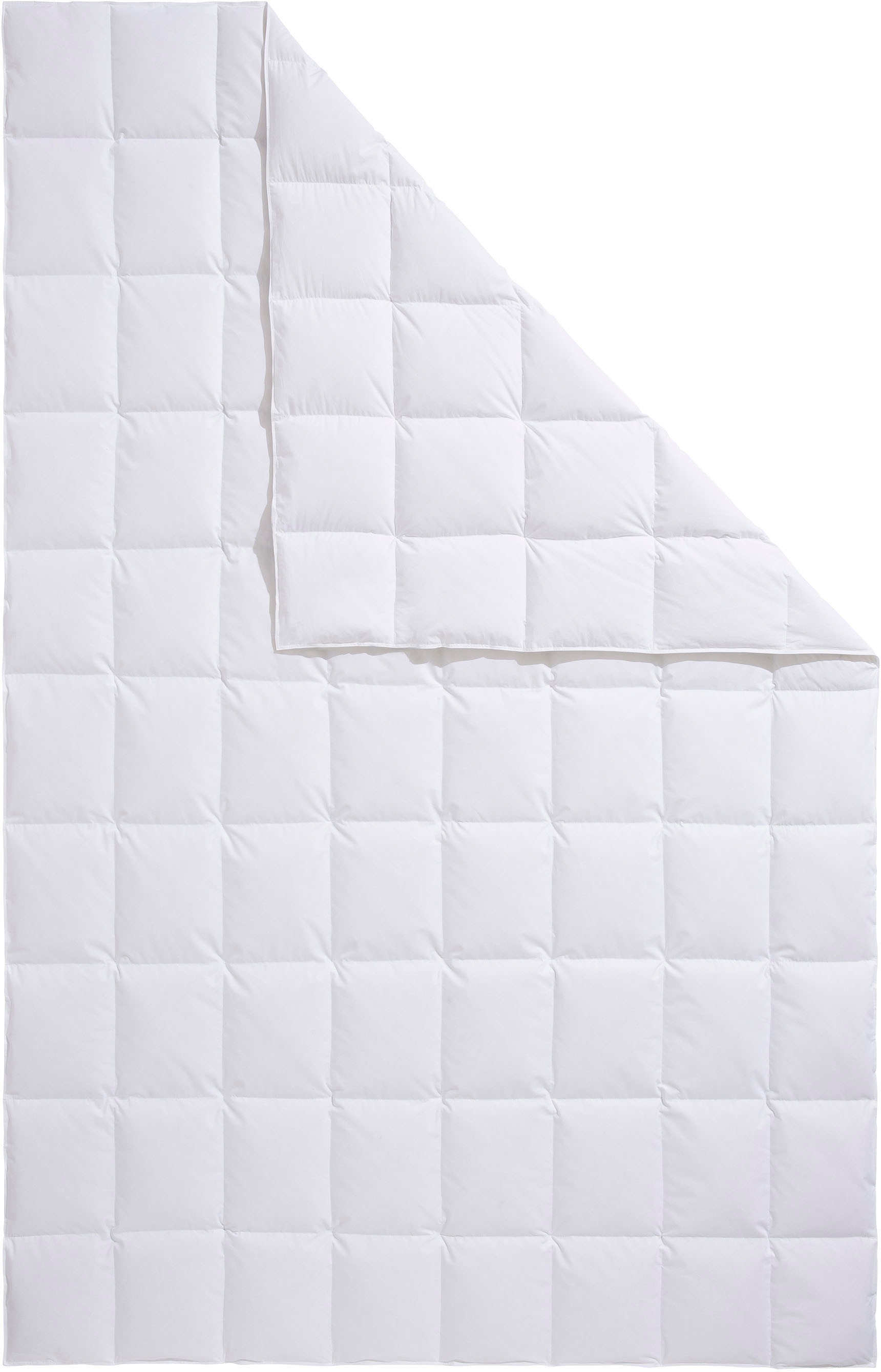 Älgdröm Daunenbettdecke »Loftet, Bettdecke 135x200, 155x220 cm und weitere Grössen«, leicht, Füllung 90% Daunen, 10% Federn, Bezug 100% Baumwolle, (1 St.), Bettdecken, Sommer, Winter, Decke ist Made in Green zertifiziert