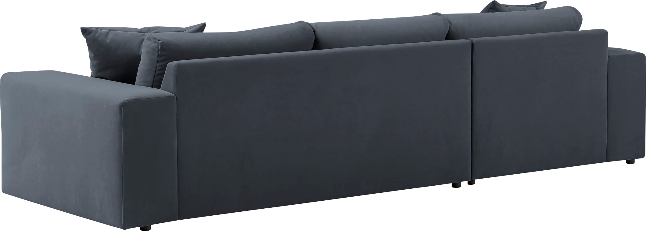 andas Ecksofa »SLEETLAND XXL in Samtvelours oder Vintage-Leder-Optik, L-Form,«, besonders gross und bequem