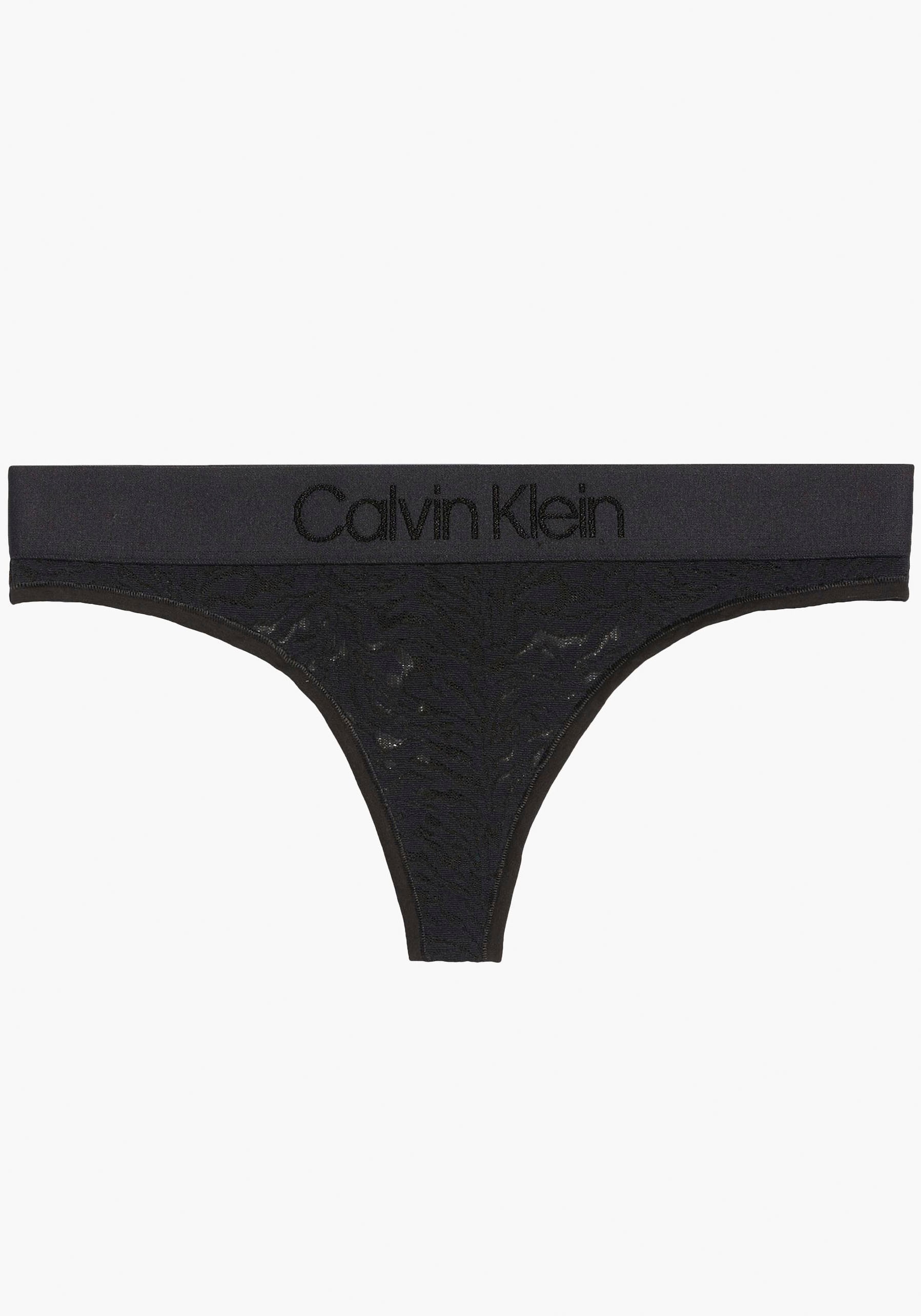 Calvin Klein Underwear String »THONG«, mit CK-Logo am Bund