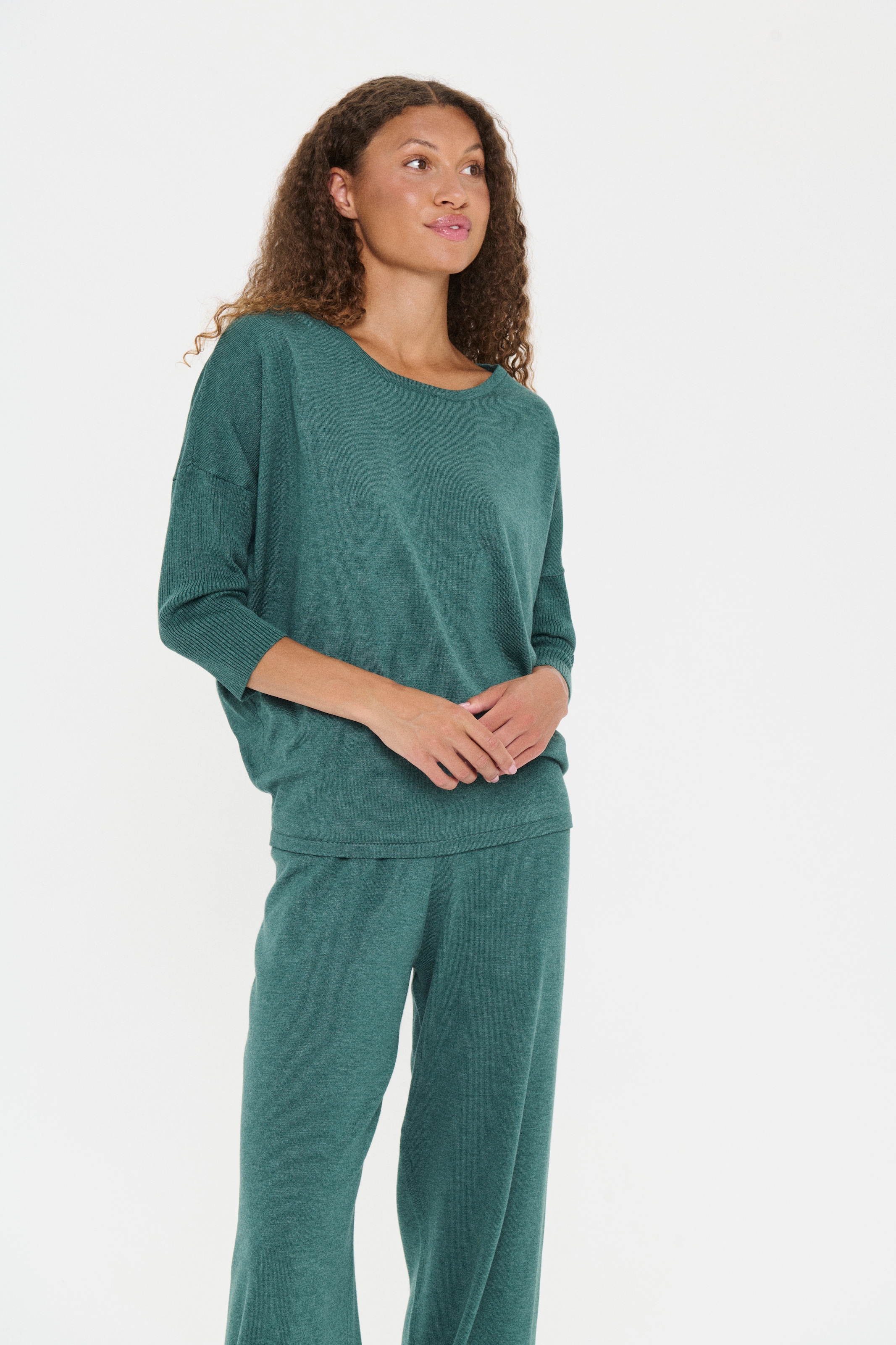 Saint Tropez Rundhalspullover »A2561, MilaSZ R-Neck« Feinstrick mit Viskose, Casual Fit