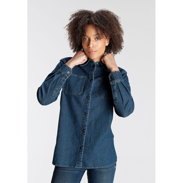 Arizona Jeansjacke »Shacket Denim - Hemdjacke«, Weiter geschnitten online  bestellen bei Jelmoli-Versand Schweiz