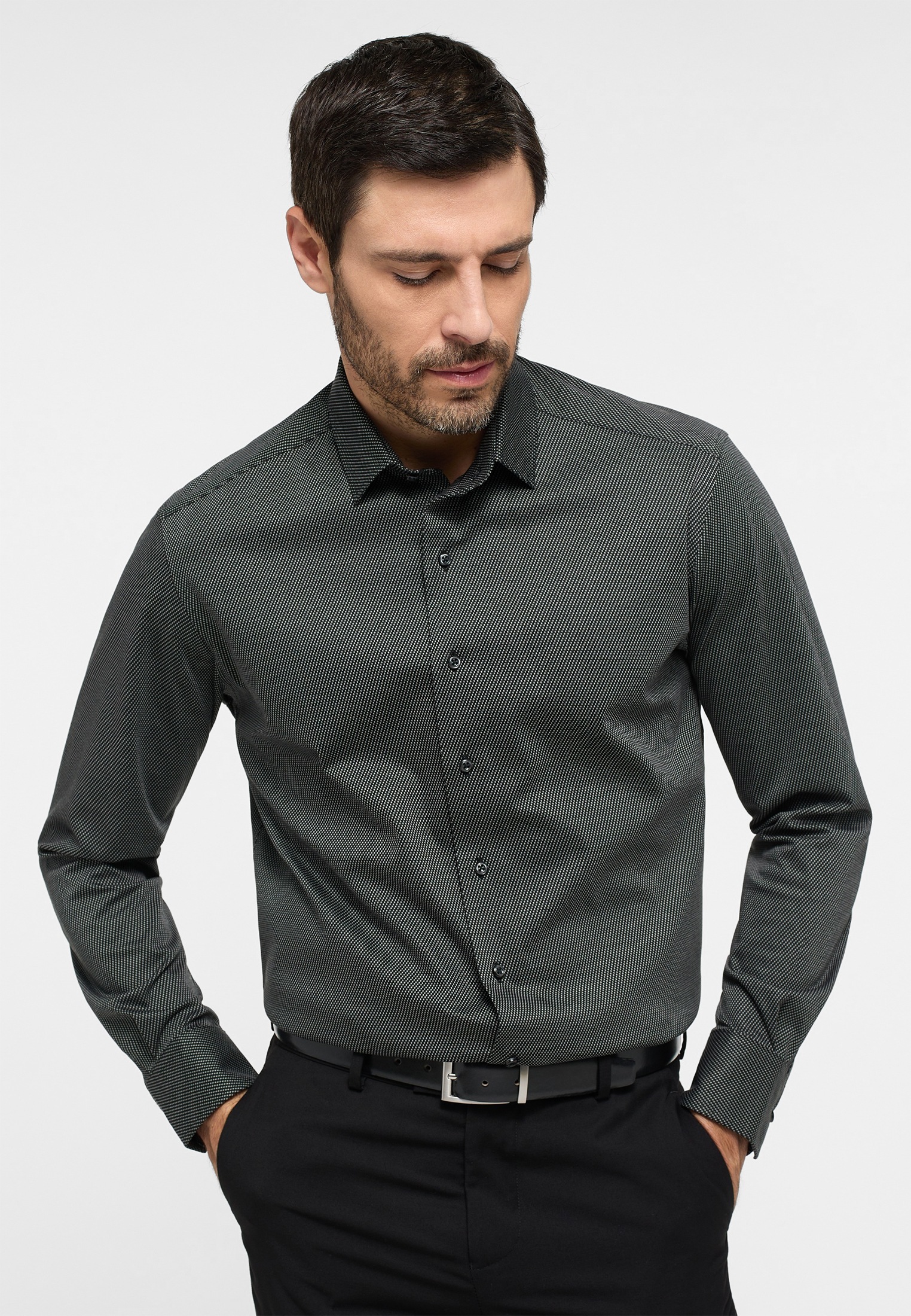 Eterna Langarmhemd »COMFORT FIT« EASY IRON (bügelleicht)