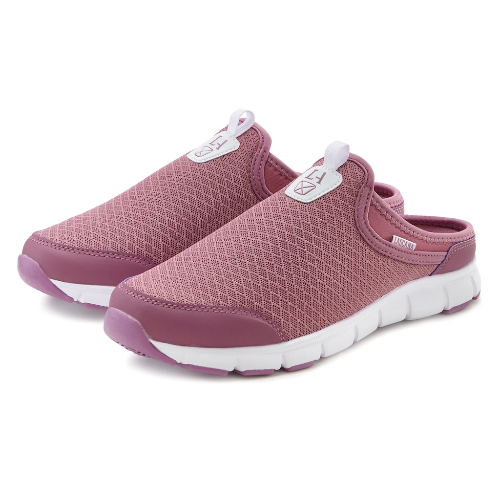 LASCANA Slip-On Sneaker, Sabot aus leichtem Mesh-Material