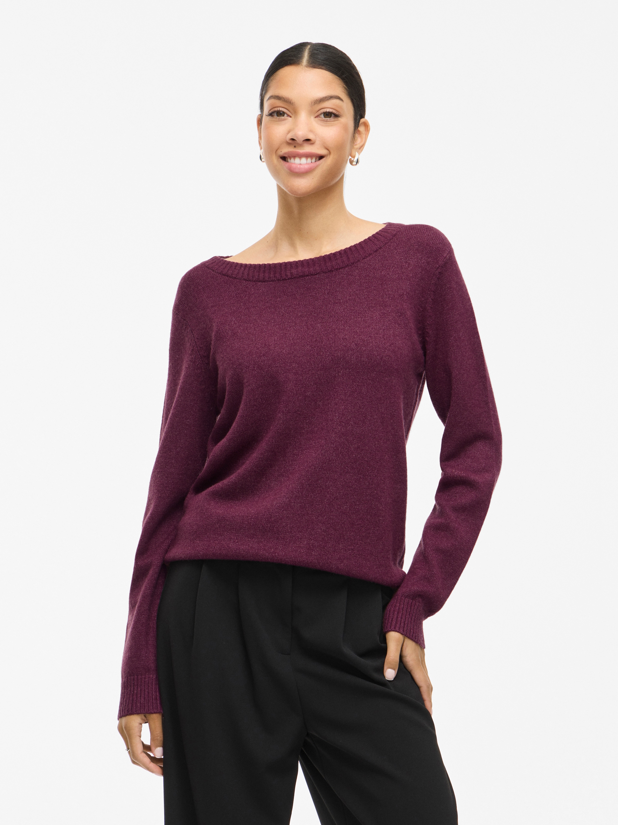 Vila Rundhalspullover »VIRIL O-NECK L/S KNIT TOP - NOOS«
