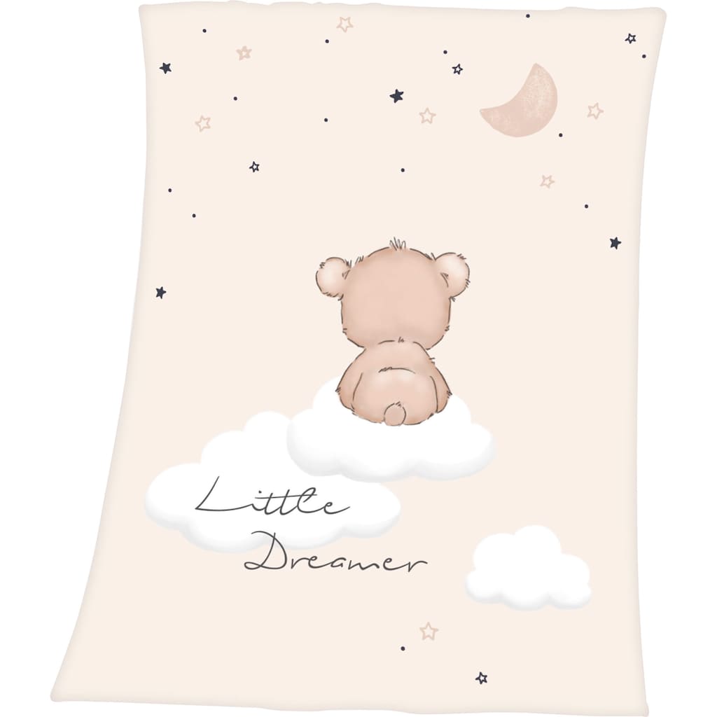 Baby Best Babydecke »Little Dreamer«, mit niedlichem Teddydesign, Kuscheldecke