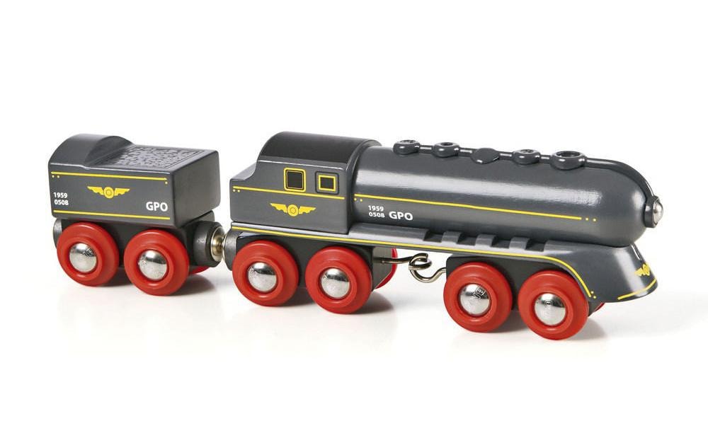 BRIO® Spielzeugeisenbahn-Lokomotive »BRIO® WORLD Schwarzer Kugelblitz mit Kohlentender«