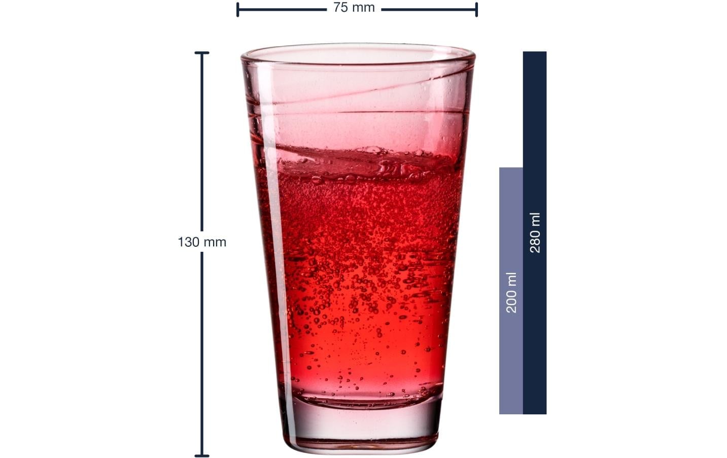 LEONARDO Glas »Vario Struttura, 280ml«, (6 tlg.)