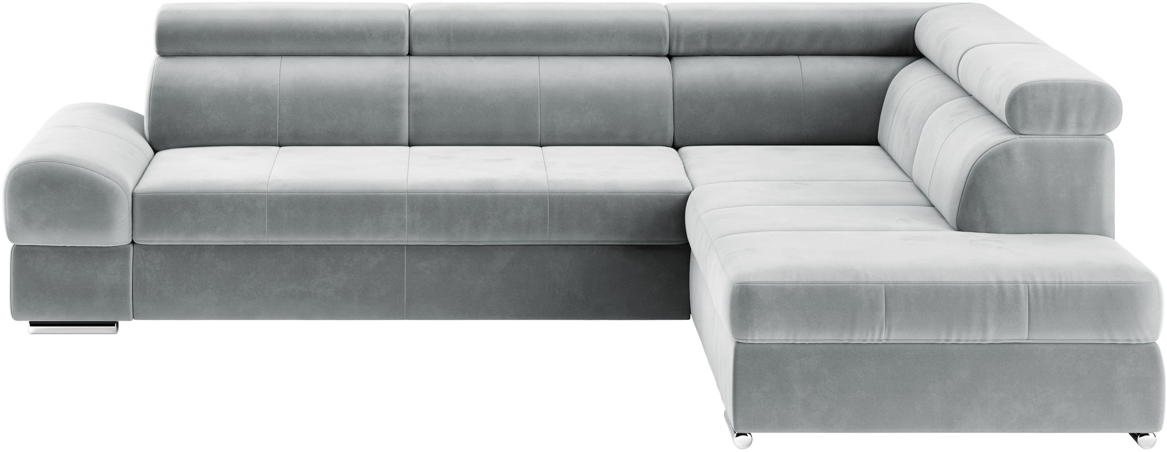 sit&more Ecksofa »Broadway L-Form«, mit verstellbaren Kopfteilen, wahlweise mit Bettfunktion