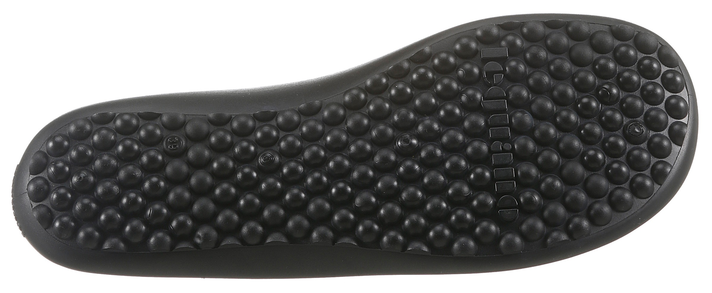 Leguano Barfussschuh »SCIO«, Slipper, Freizeitschuh, Bequemschuh mit seitlichem Logo-Emblem