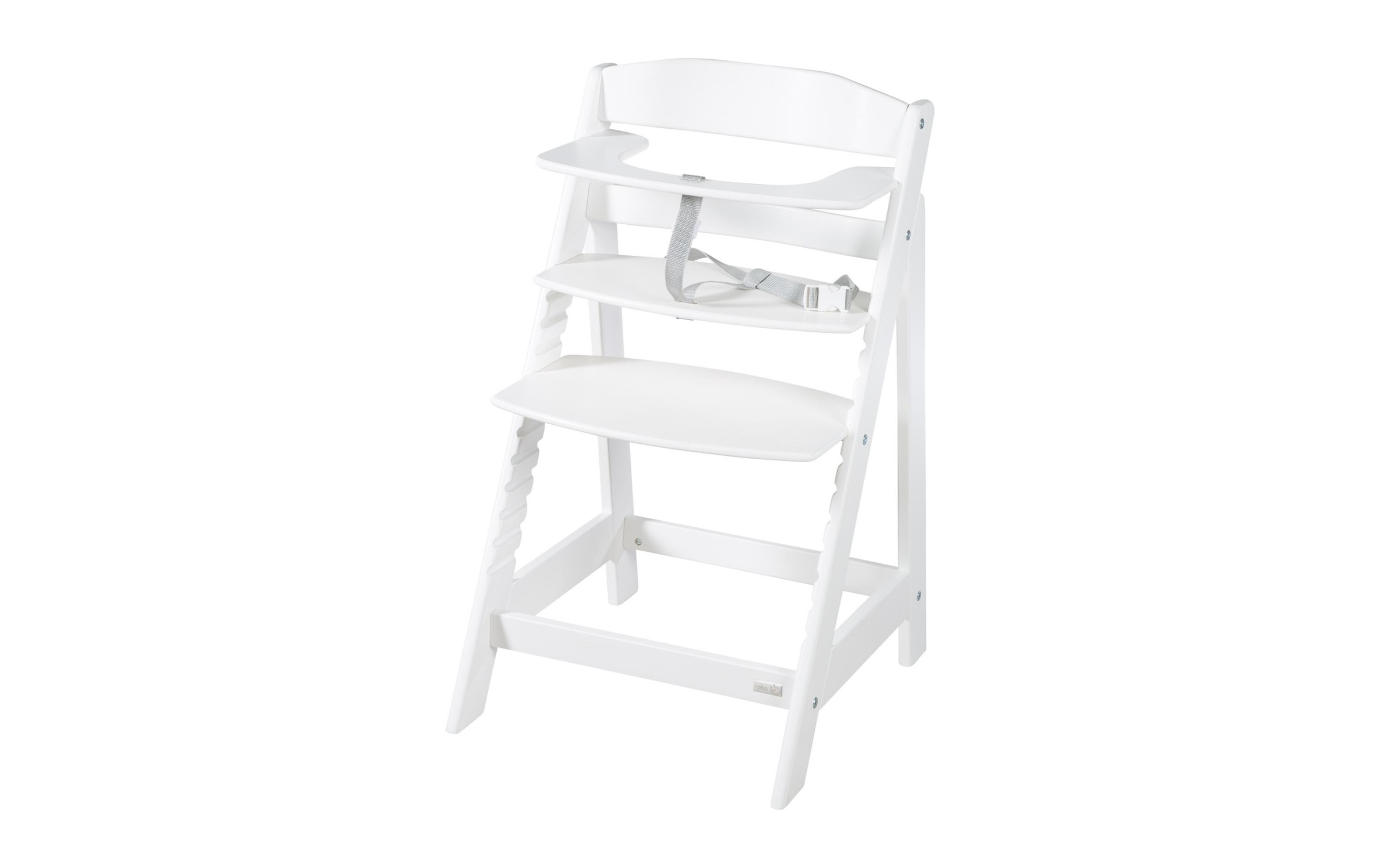 roba® Hochstuhl »Born up Set 2-in-1 Weiss, Stone gesteppt«