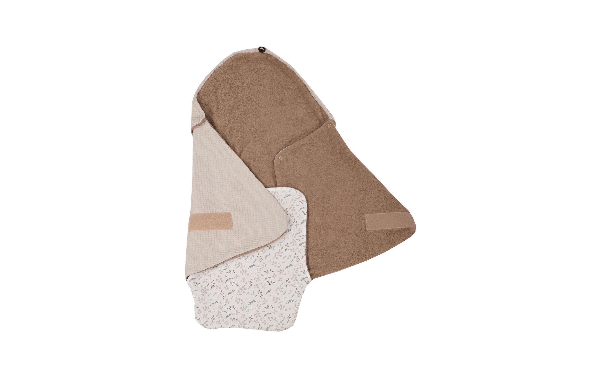 ULLENBOOM ® Babydecke »Waffel Floral Sand«