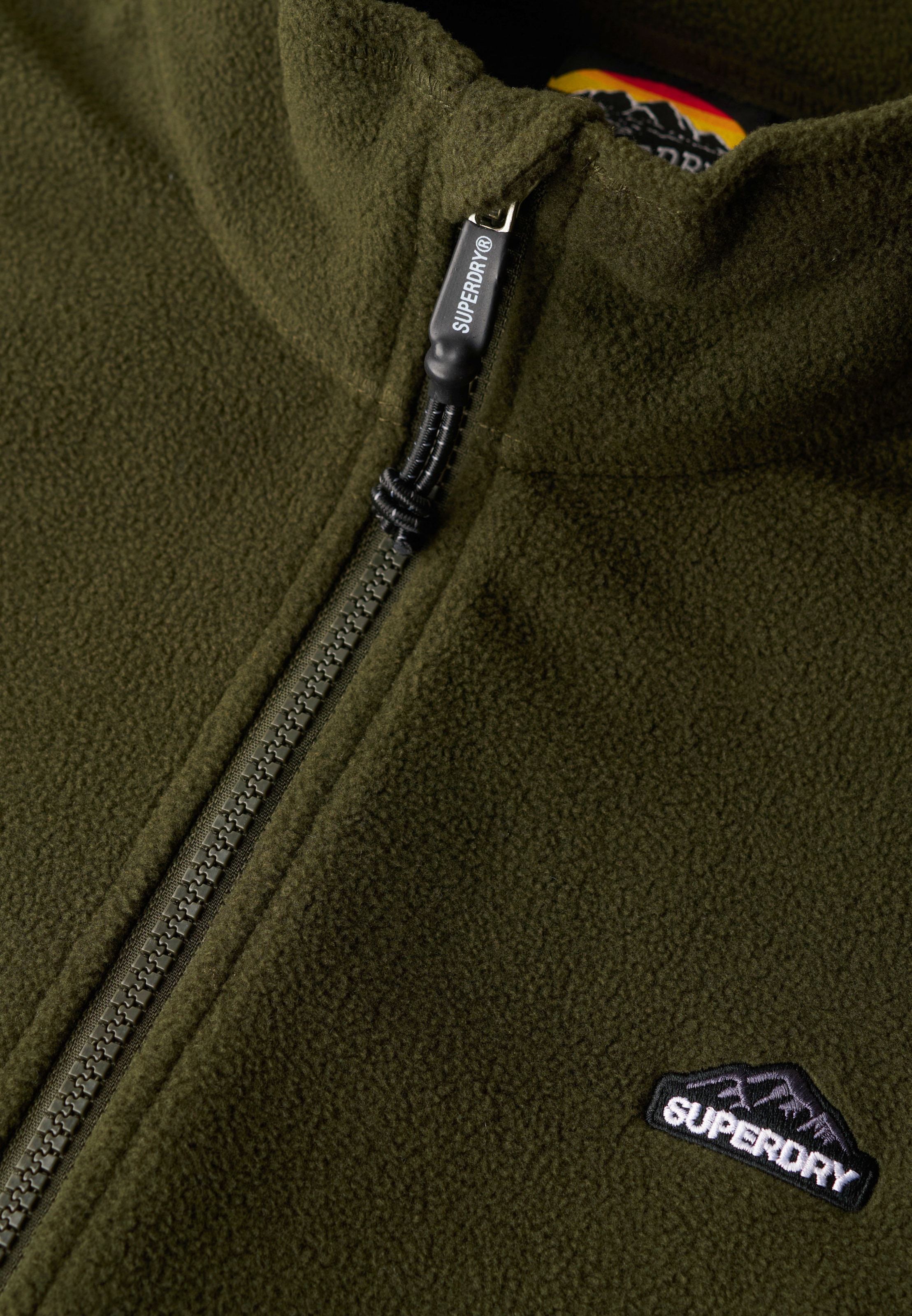 Superdry Fleecejacke »POLAR FLEECE FULL ZIP«, mit Kapuze